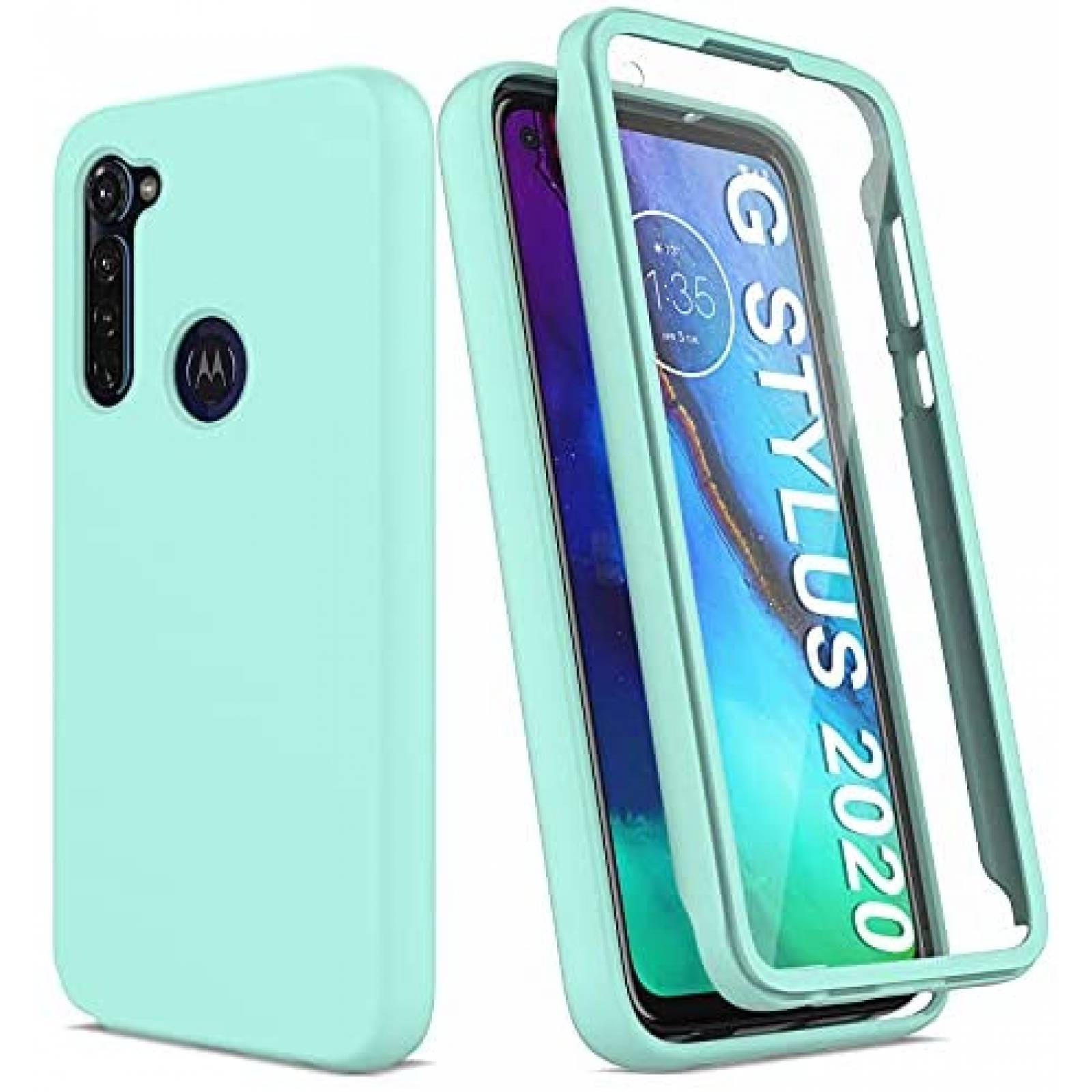 Funda Rigida UNPEY para Motorola Moto G Stylus -Celeste