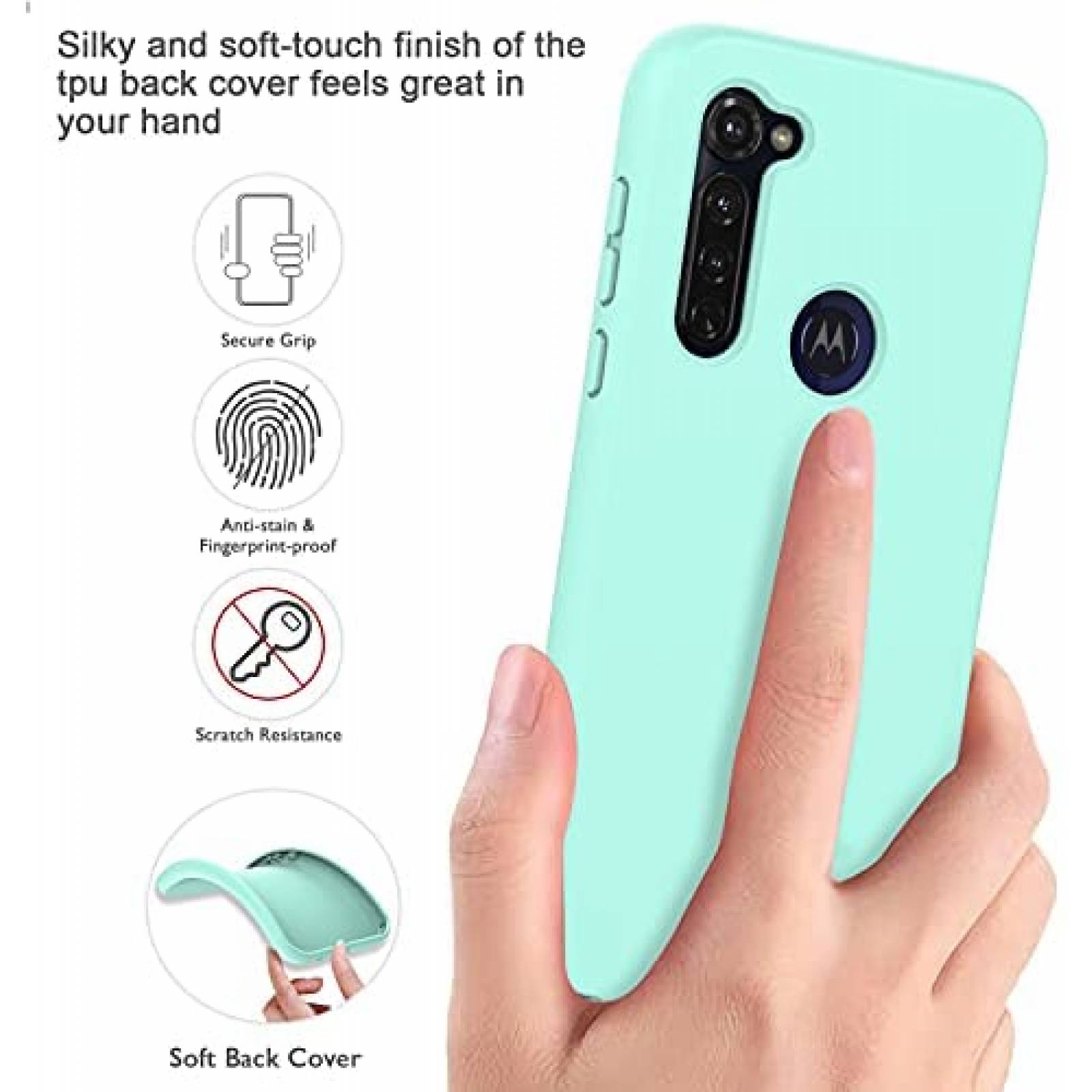 Funda Rigida UNPEY para Motorola Moto G Stylus -Celeste