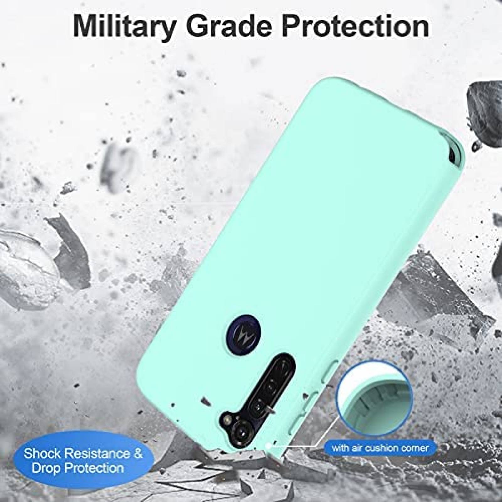 Funda Rigida UNPEY para Motorola Moto G Stylus -Celeste