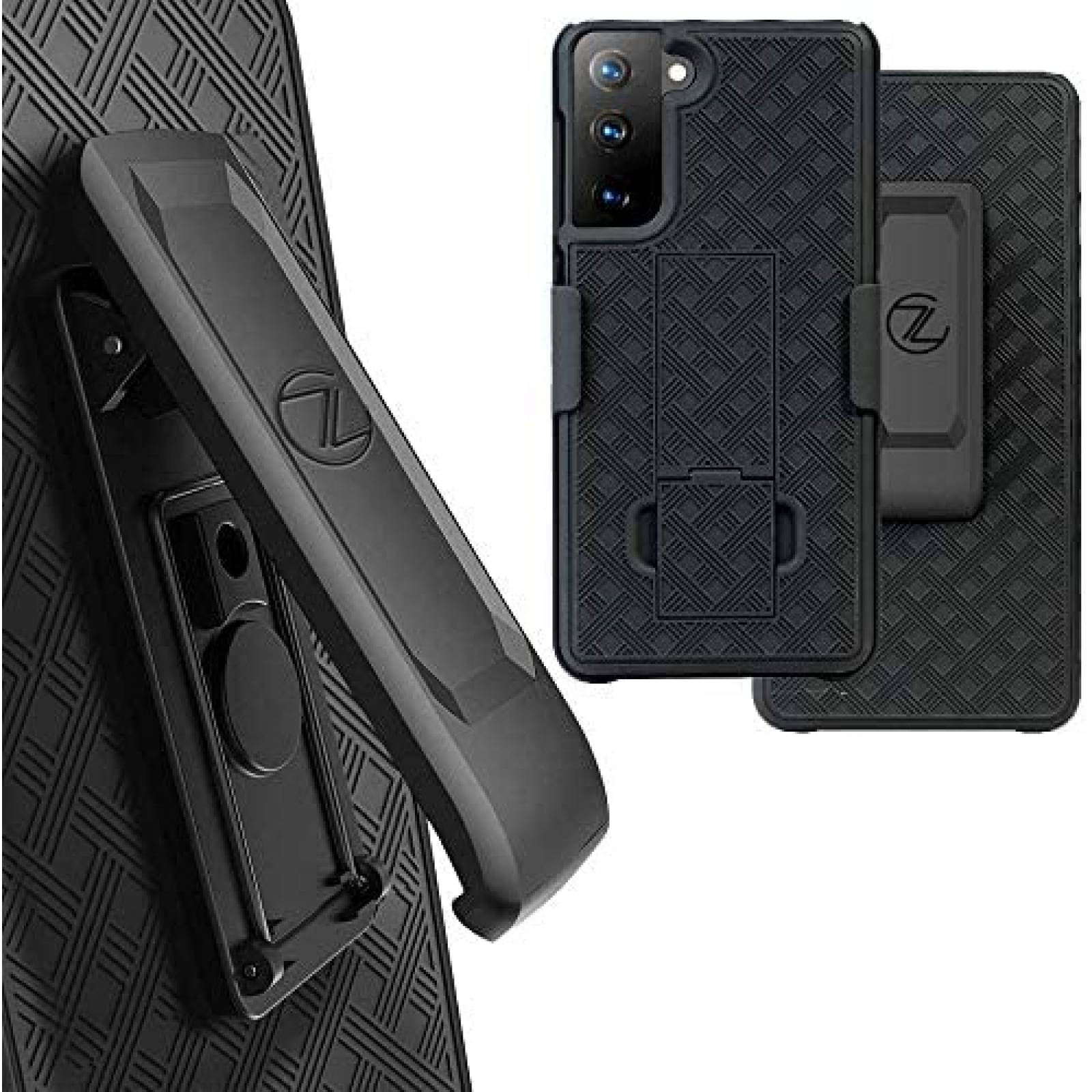 Funda Clip-On Zase para Galaxy S21 5G de 6.2'' -Negro