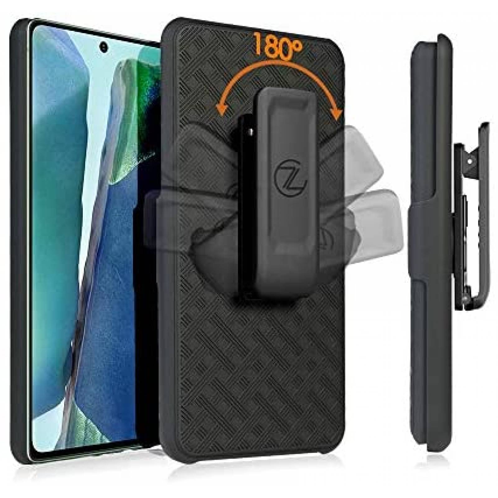 Funda Clip-On Zase para Galaxy S21 5G de 6.2'' -Negro