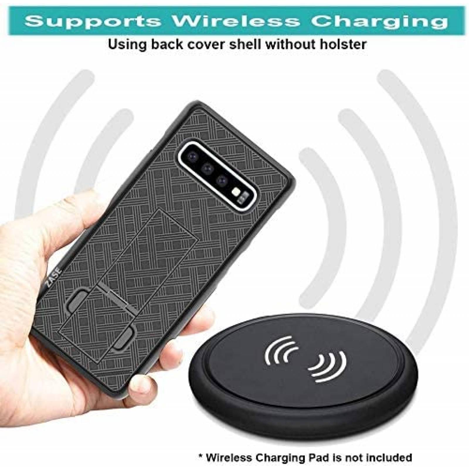 Funda Clip-On Zase para Galaxy S21 5G de 6.2'' -Negro