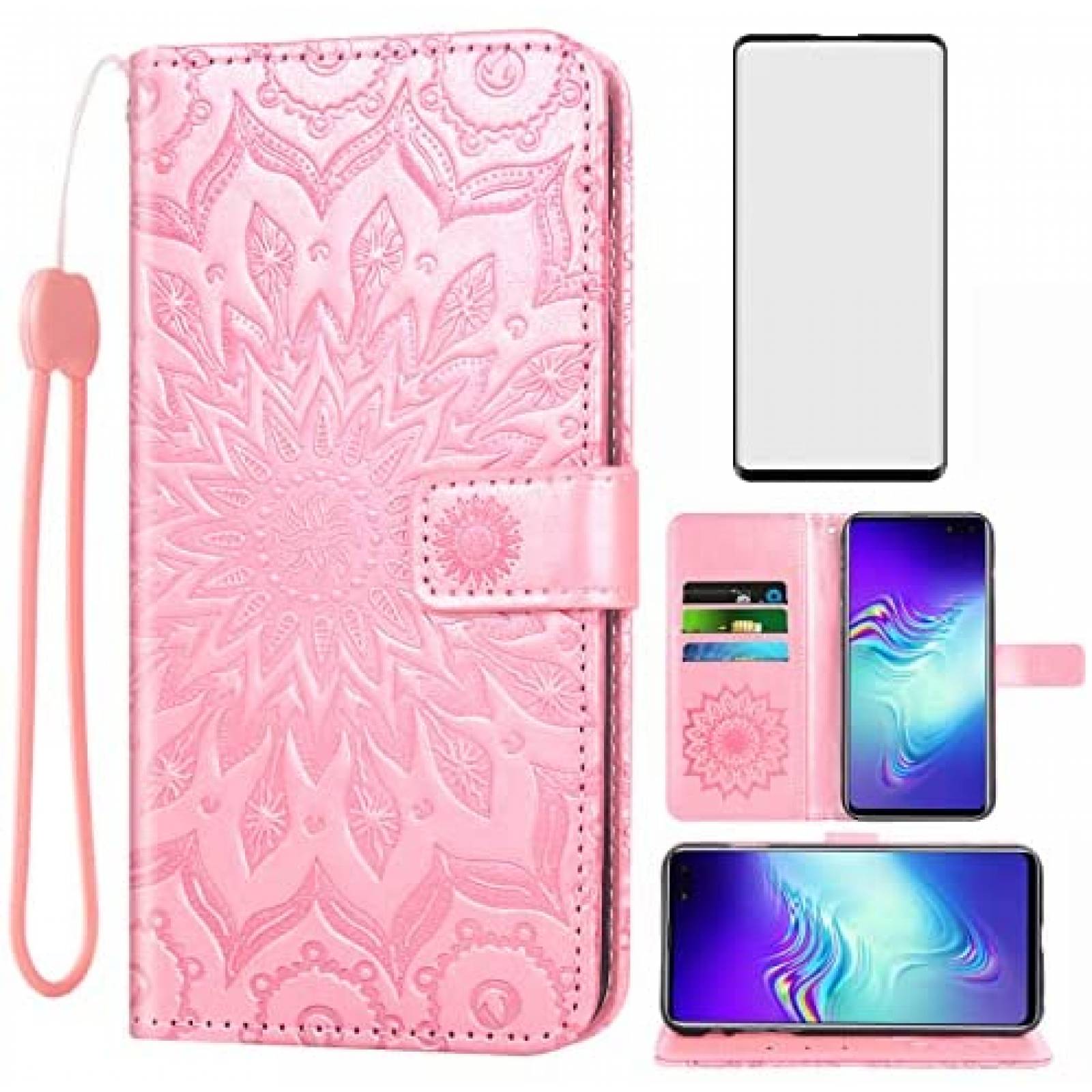 Funda Flip Asuwish para Samsung Galaxy S10 5G -Rosa