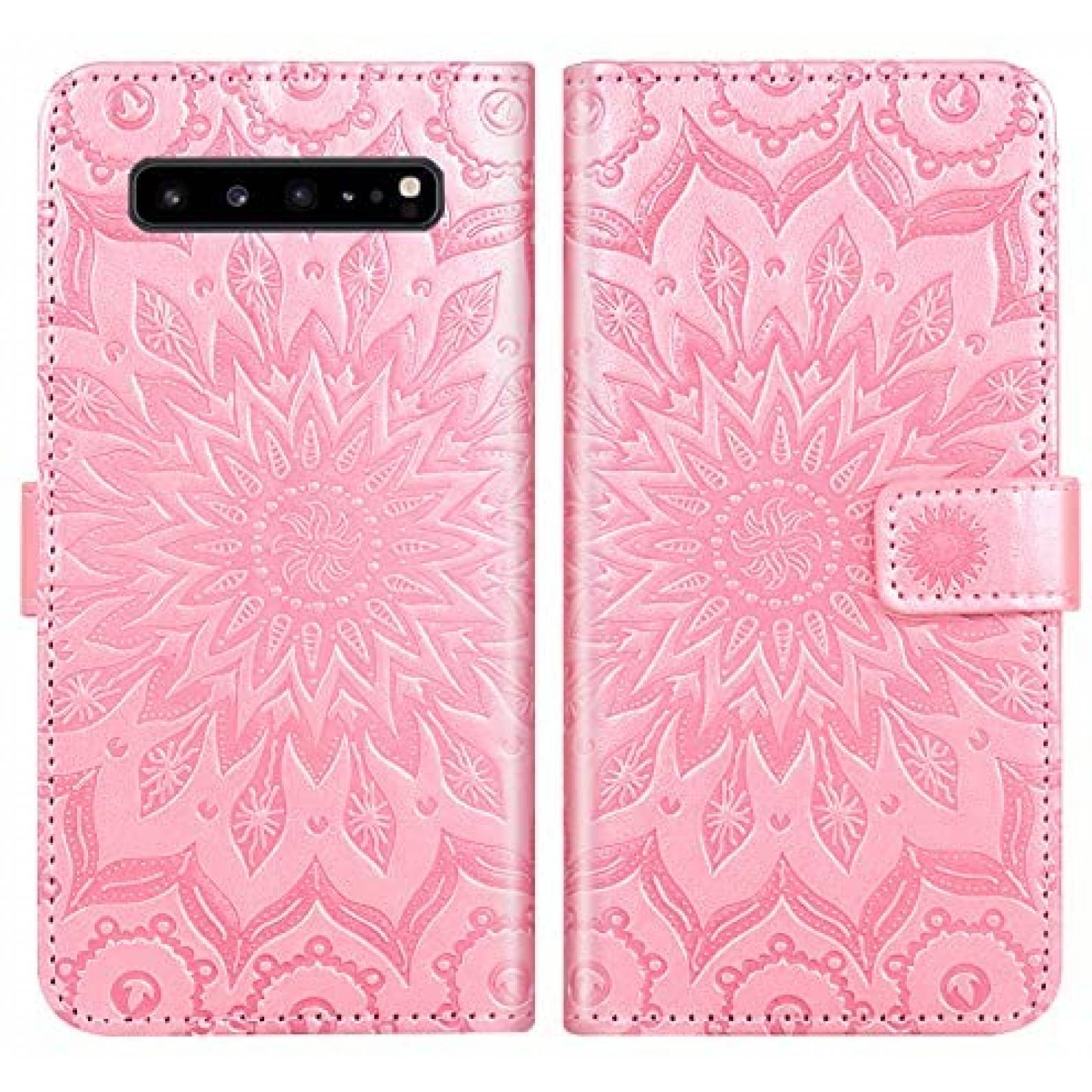 Funda Flip Asuwish para Samsung Galaxy S10 5G -Rosa