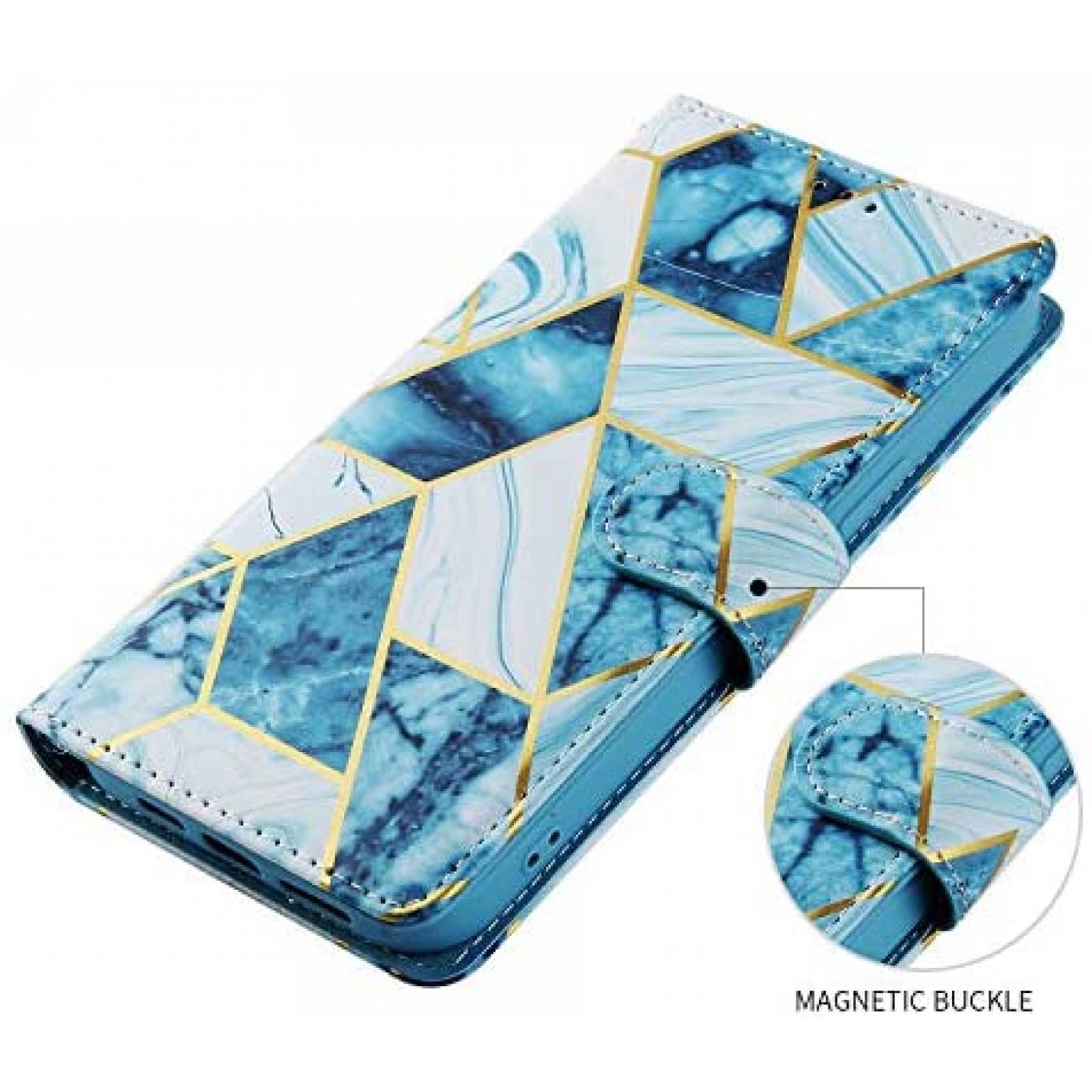 Funda Asuwish para Samsung Galaxy A51 5G y 51 5G UW -Azul