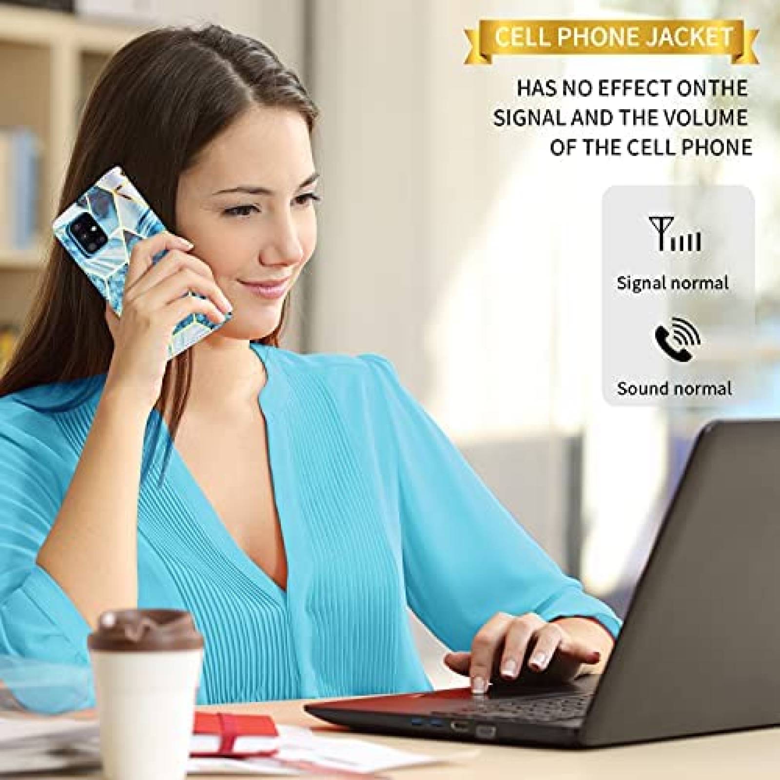 Funda Asuwish para Samsung Galaxy A51 5G y 51 5G UW -Azul