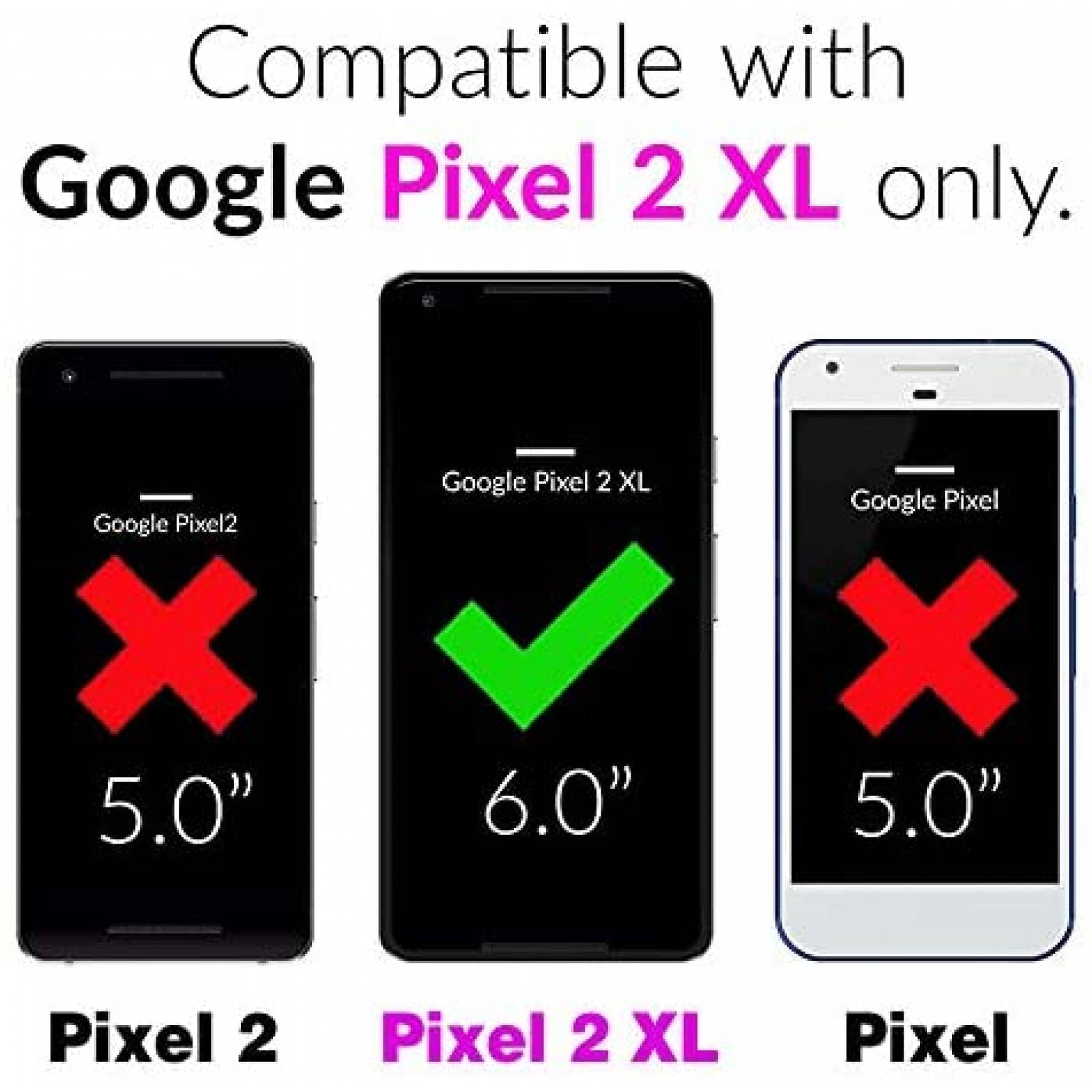 Funda Asuwish para Google Pixel 2 XL y protector de pantalla