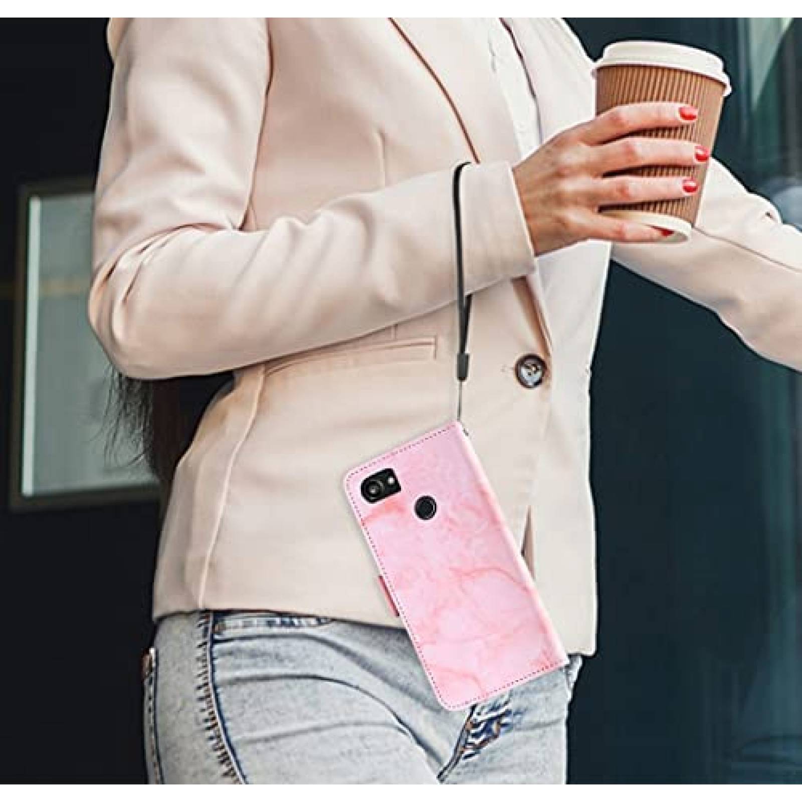 Funda Asuwish para Google Pixel 2 XL y protector de pantalla