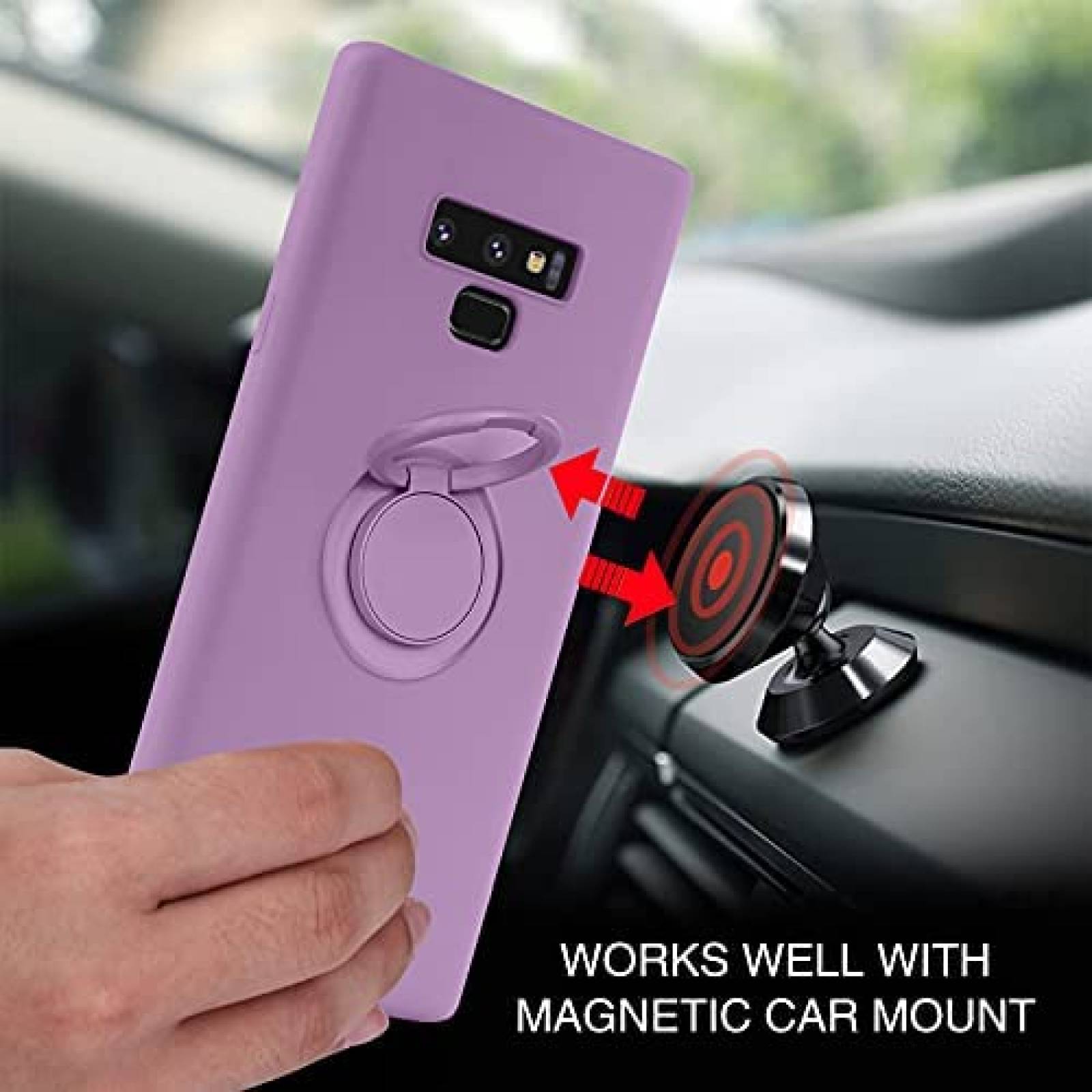 Funda BENTOBEN Compatible Con Galaxy Note 9 6.4'' -Morado