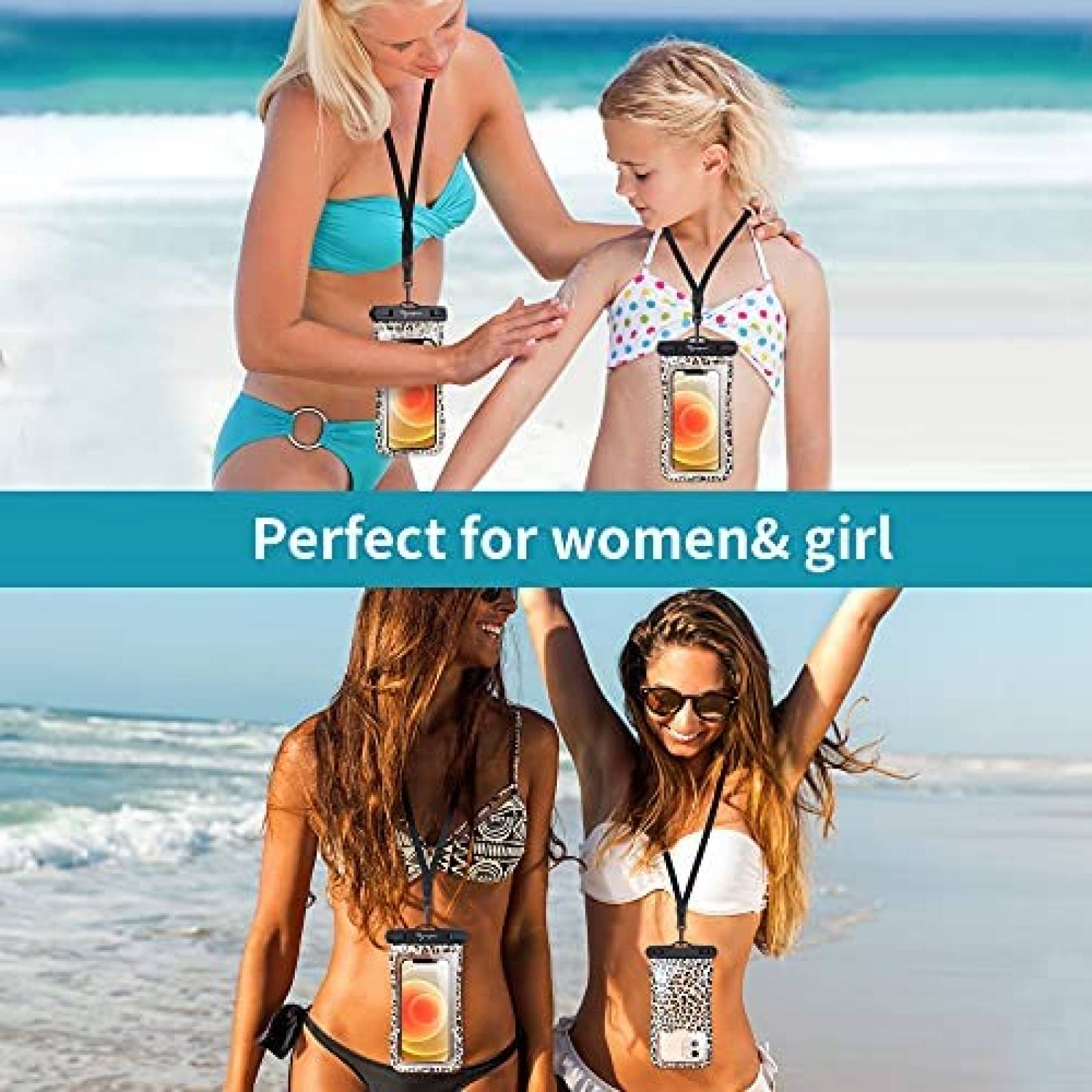 Bolsa Impermeable Bersiler para Celular de 7'' -Leopardo