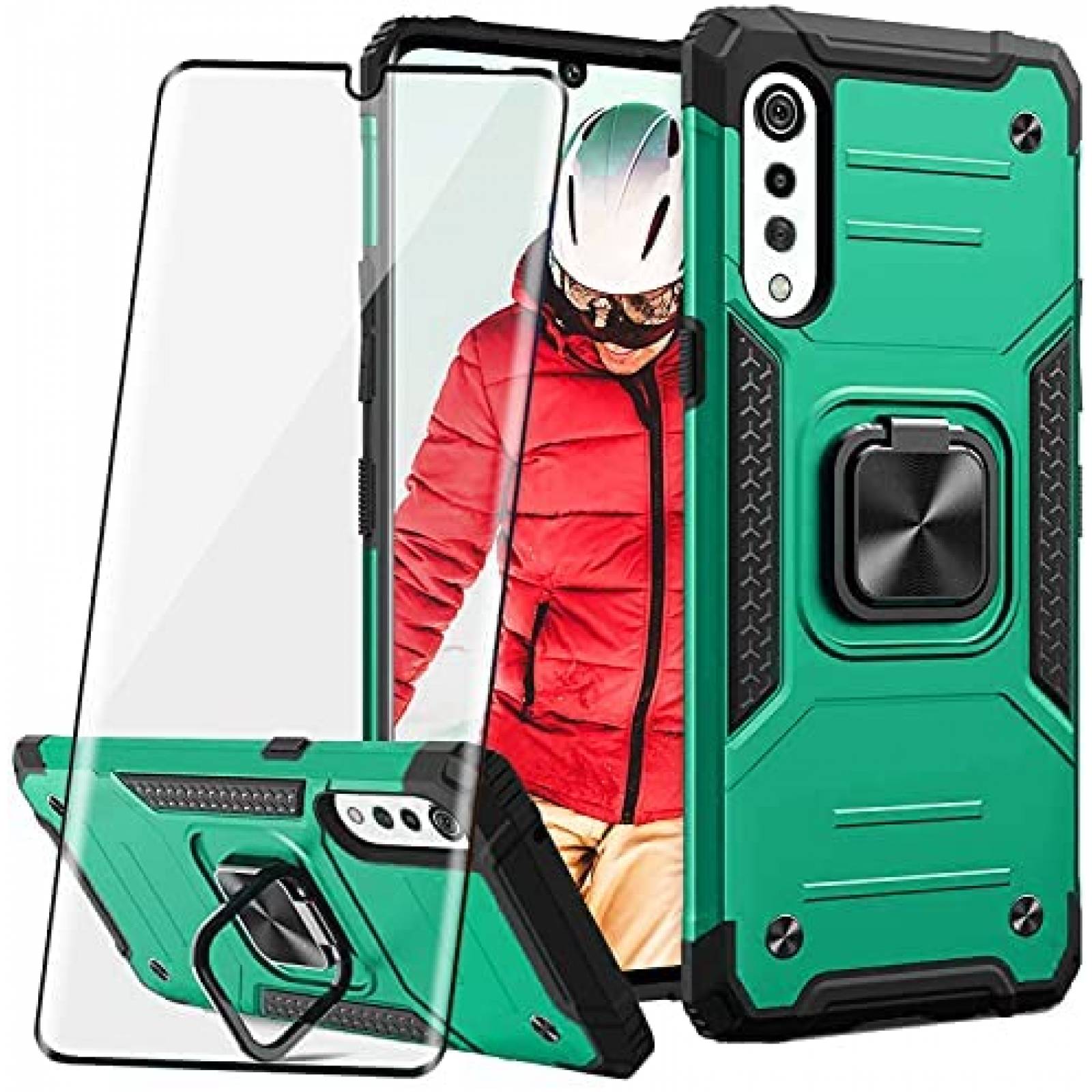 Funda Rigida BestAlice para LG Velvet 5G / LG Velvet -verde