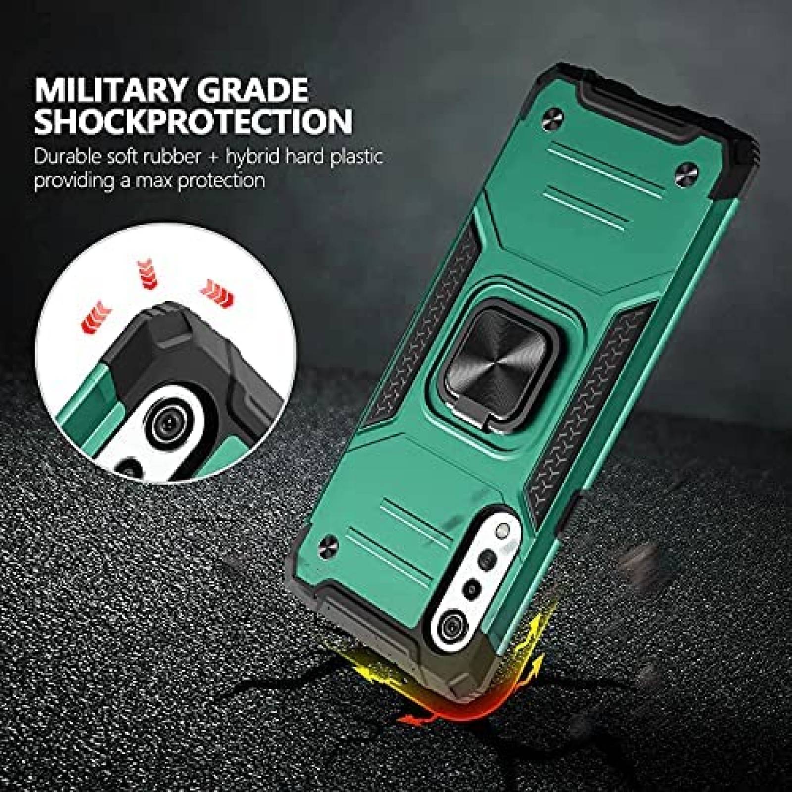 Funda Rigida BestAlice para LG Velvet 5G / LG Velvet -verde