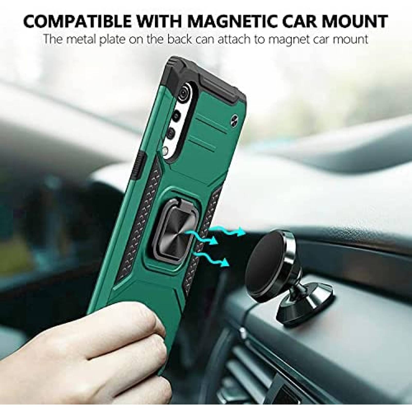 Funda Rigida BestAlice para LG Velvet 5G / LG Velvet -verde