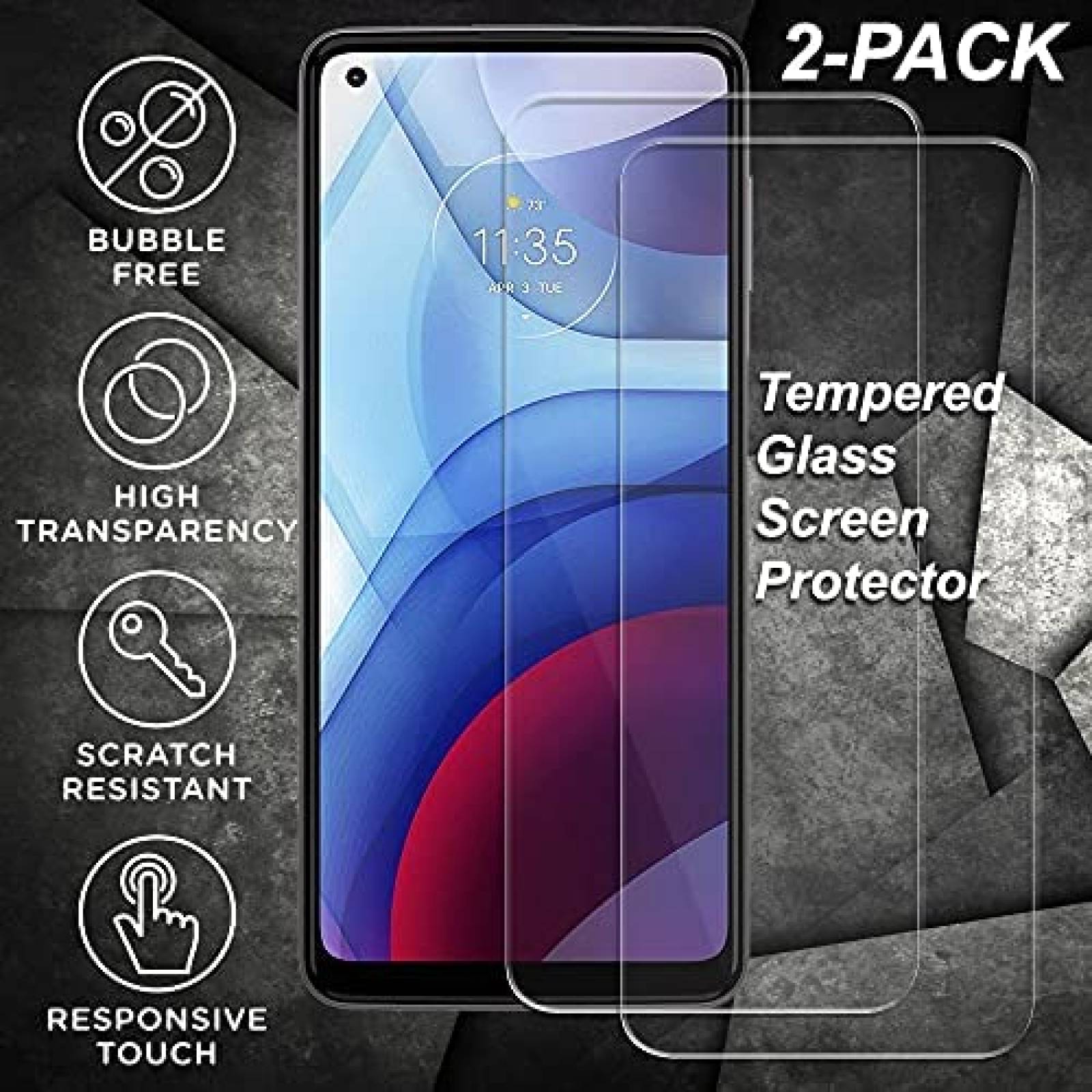 Funda Covrware Compatible Con Moto G Power 2021 -Negro