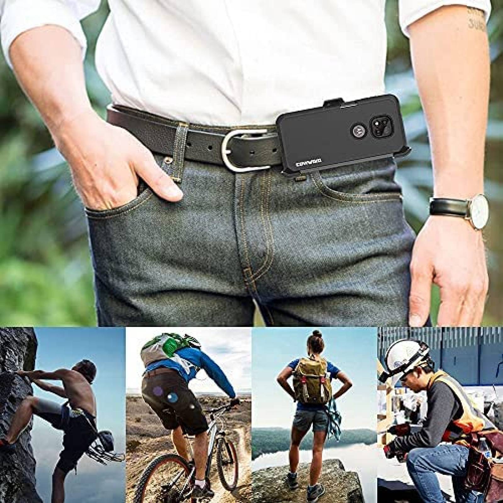 Funda Covrware Compatible Con Moto G Power 2021 -Negro