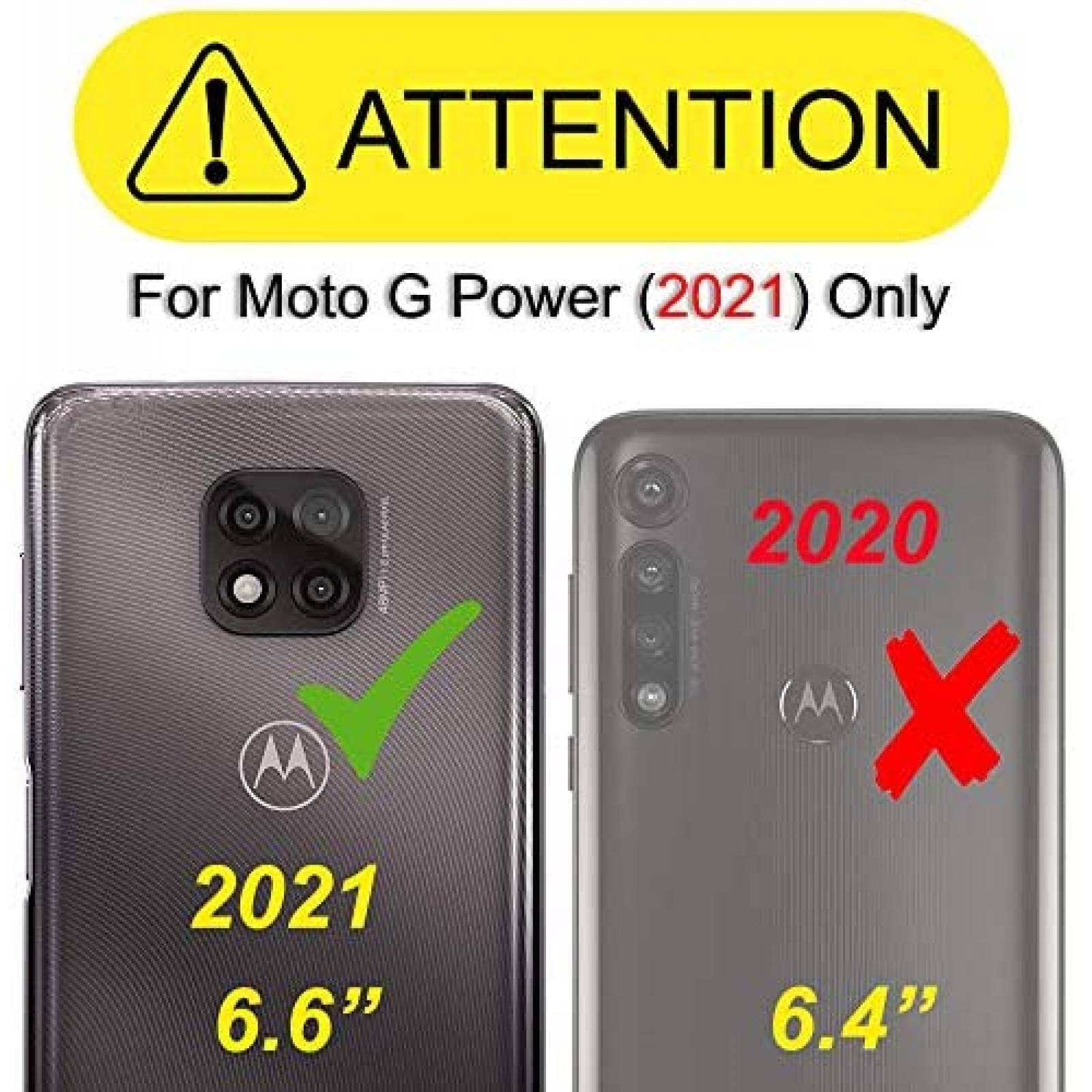 Funda Covrware Compatible Con Moto G Power 2021 -Negro