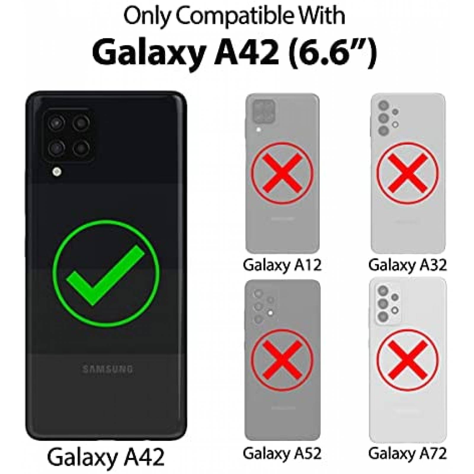 Funda Goospery Compatible Con Galaxy A42 5G -Lavanda