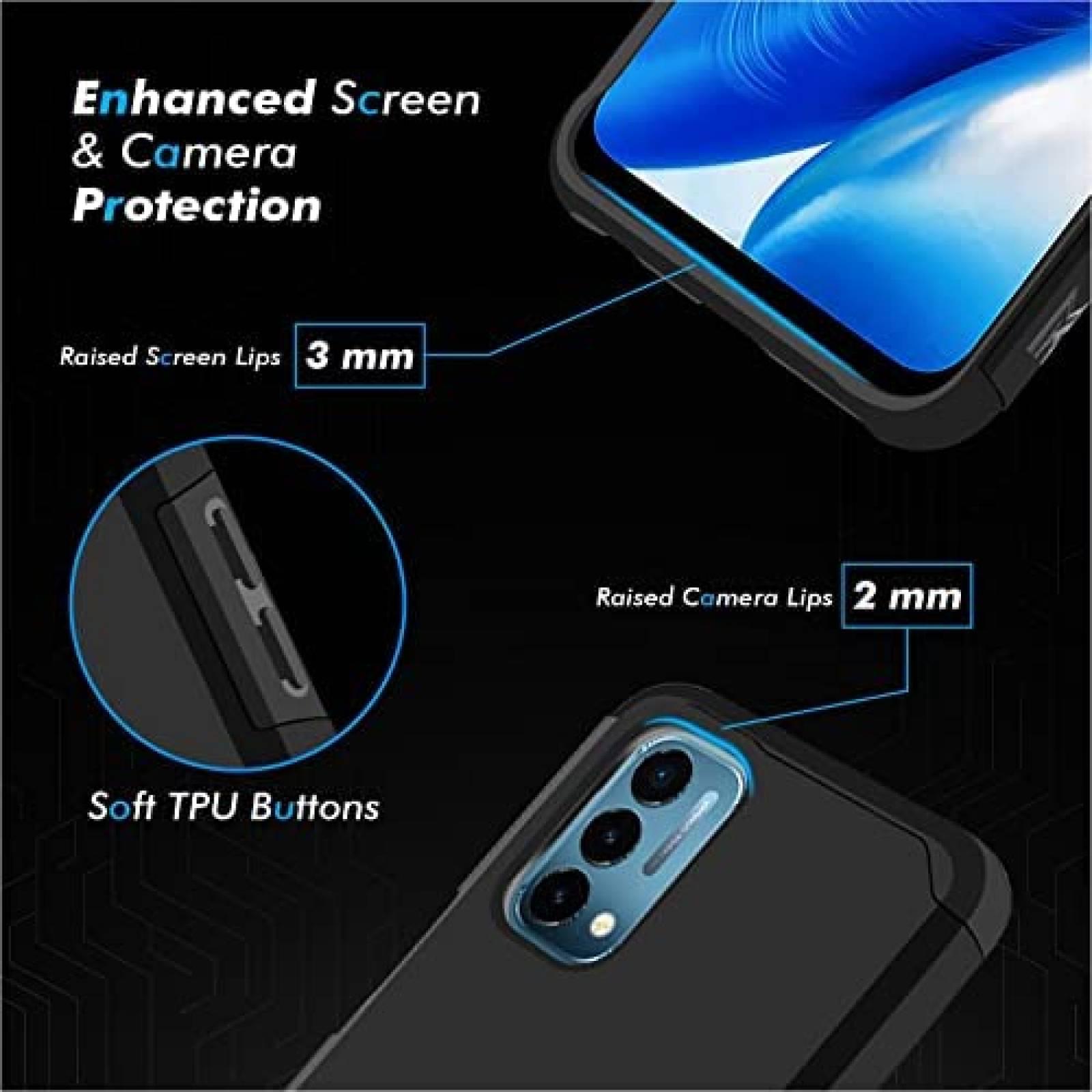 Funda HRWireless MetKase Oneplus Nord N200 5G -Negro