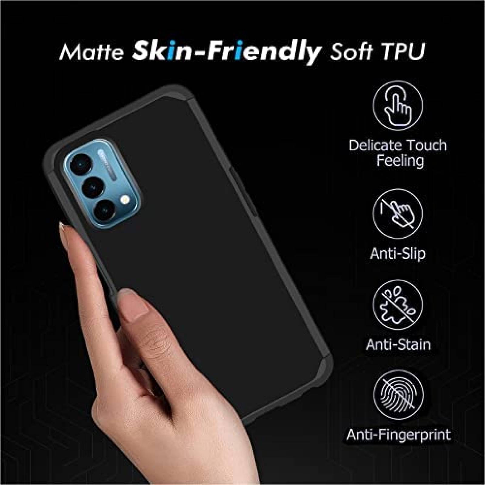 Funda HRWireless MetKase Oneplus Nord N200 5G -Negro