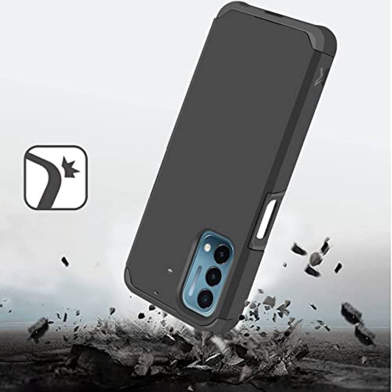 Funda HRWireless MetKase Oneplus Nord N200 5G -Negro