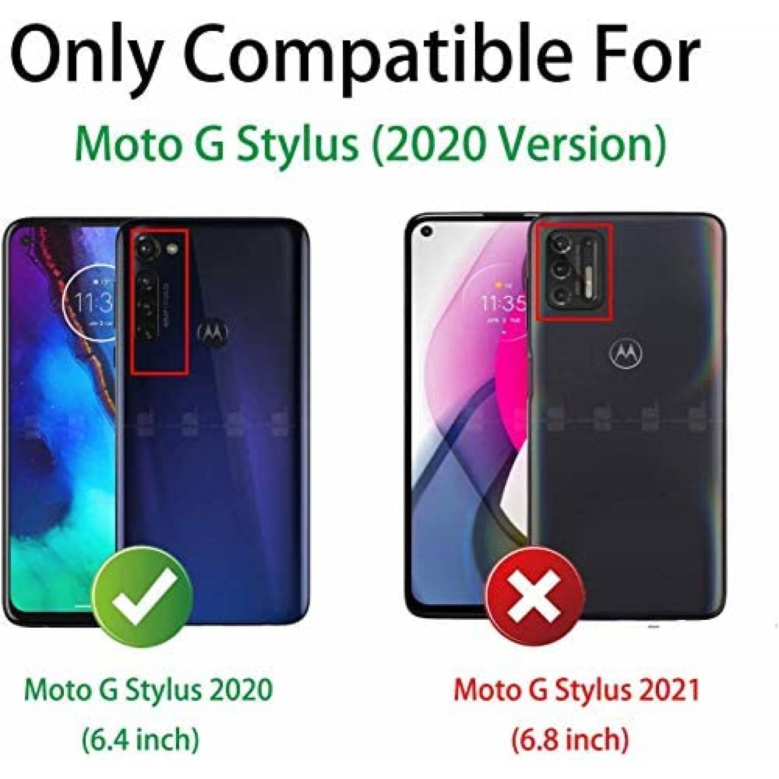 Funda LeYi para Moto G Stylus 2020 con protector de pantalla