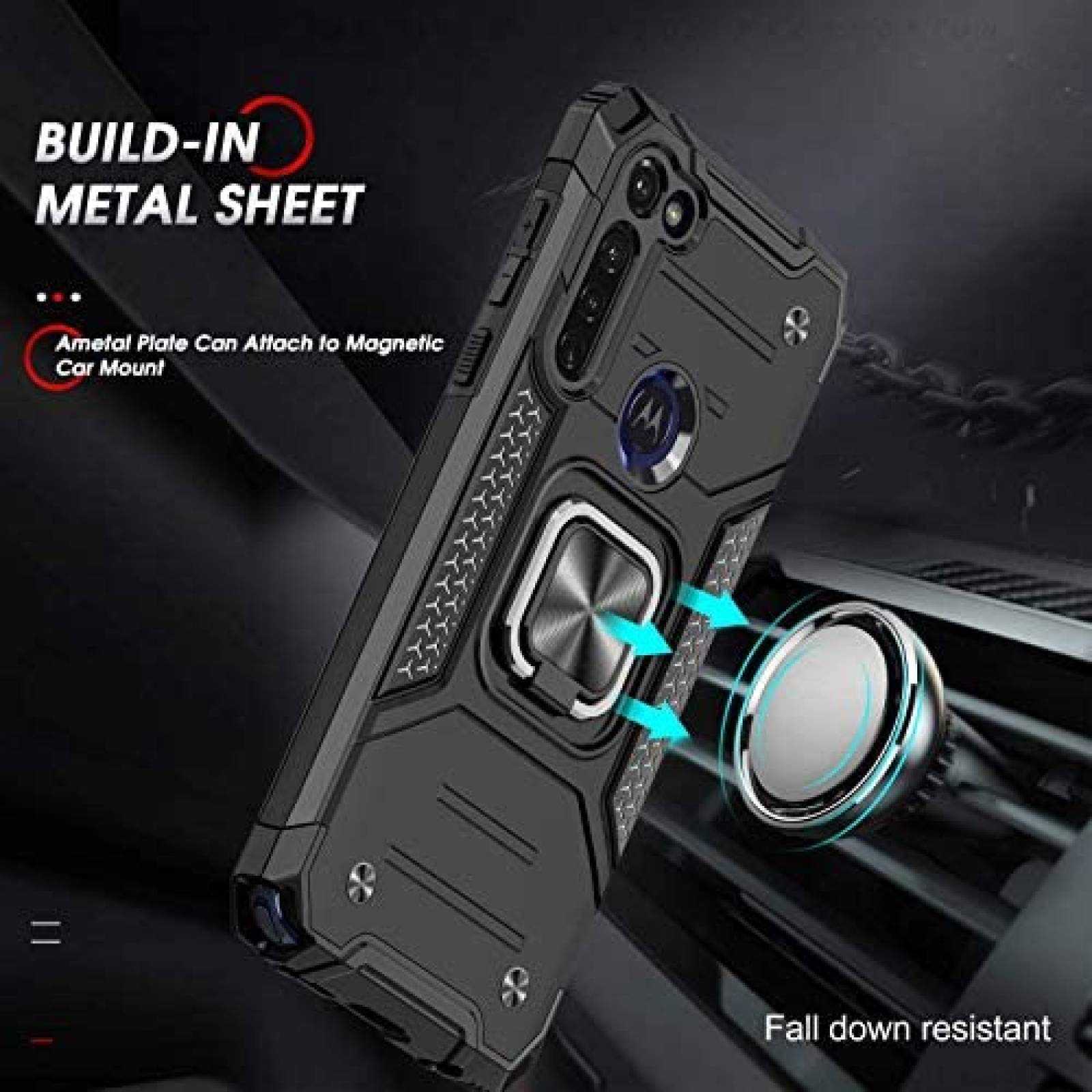 Funda LeYi para Moto G Stylus 2020 con protector de pantalla