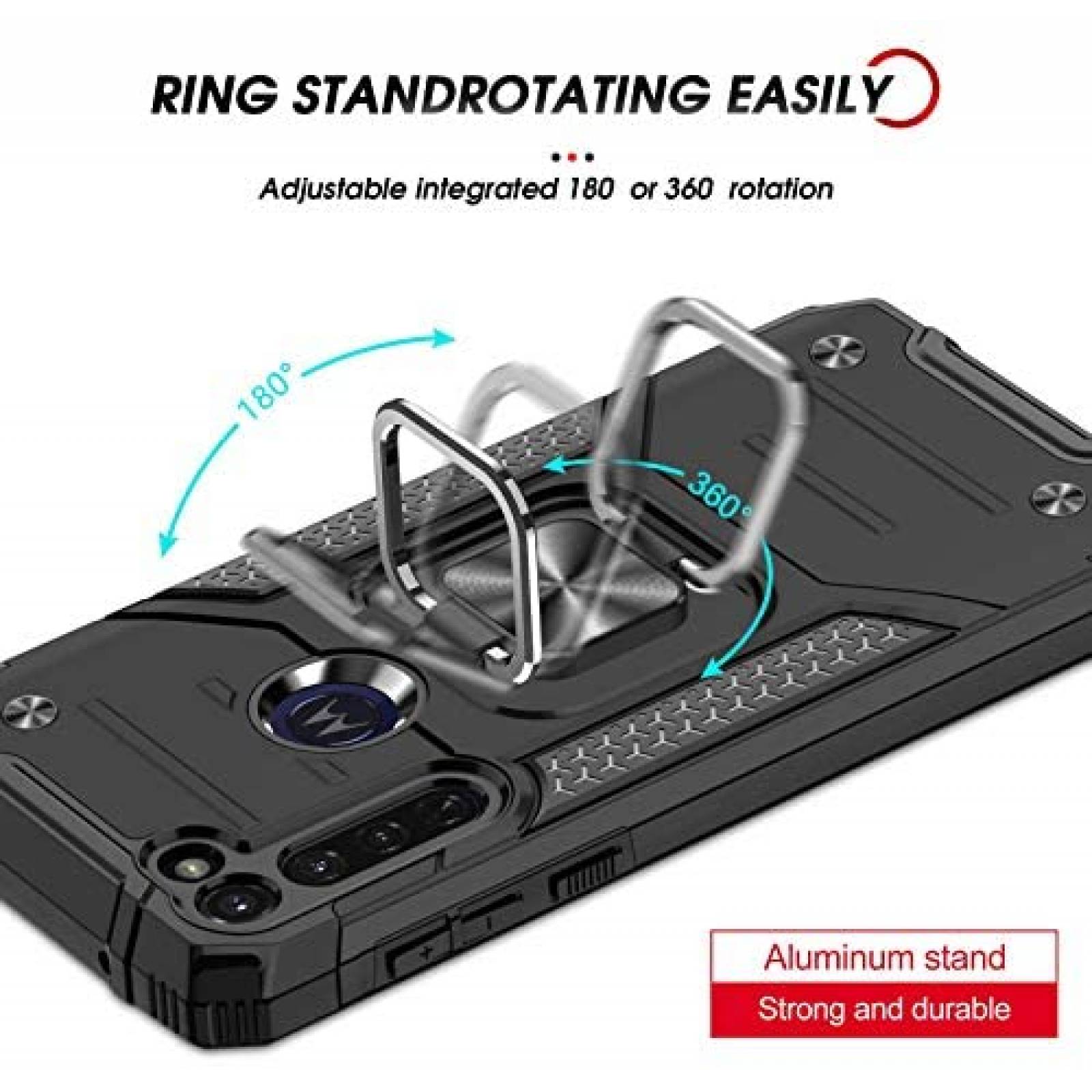 Funda LeYi para Moto G Stylus 2020 con protector de pantalla