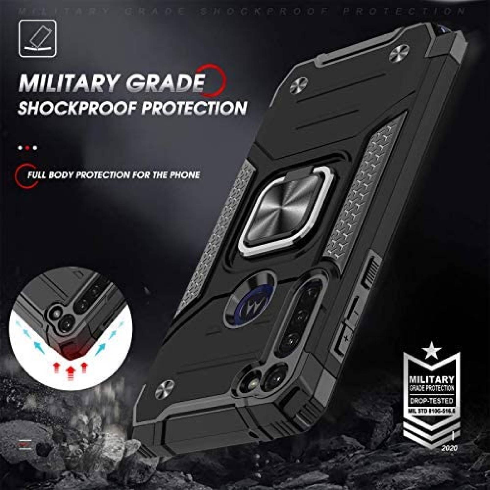 Funda LeYi para Moto G Stylus 2020 con protector de pantalla