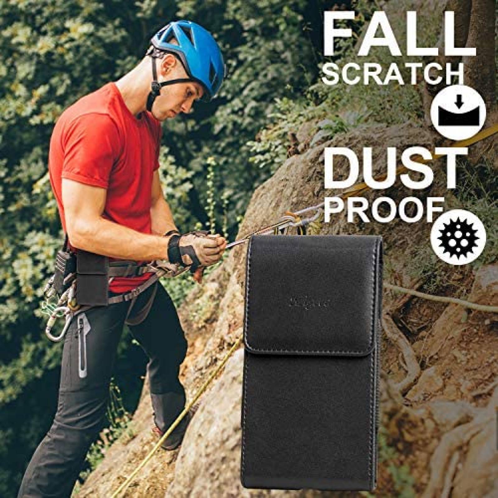 Funda de Cinturon Migeec para Celular de 6.5'' -Negro