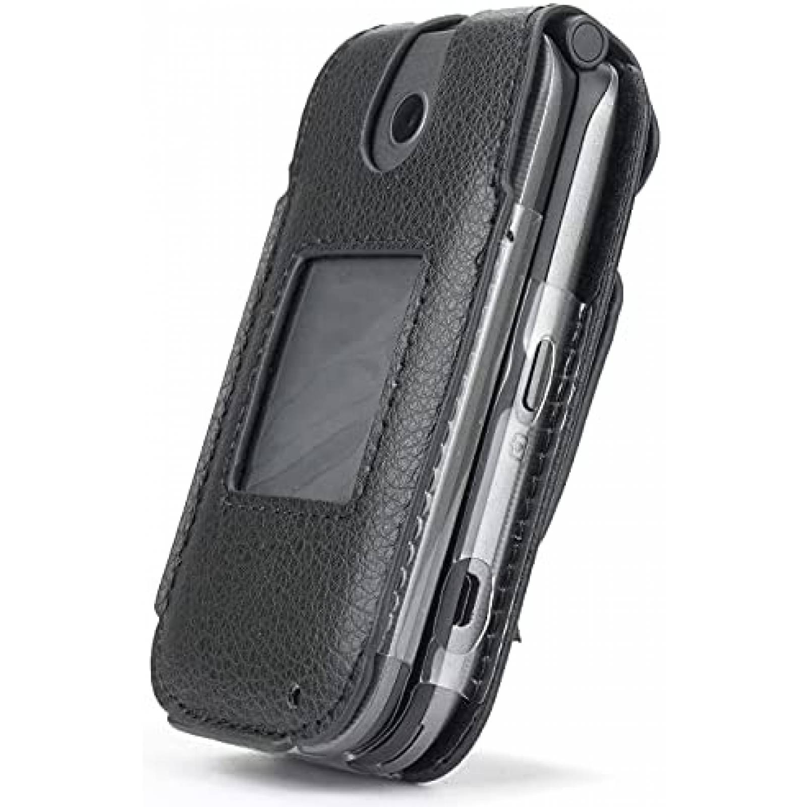 Funda Celular Nakedcellphone Cuero Vegano Metal -Negro