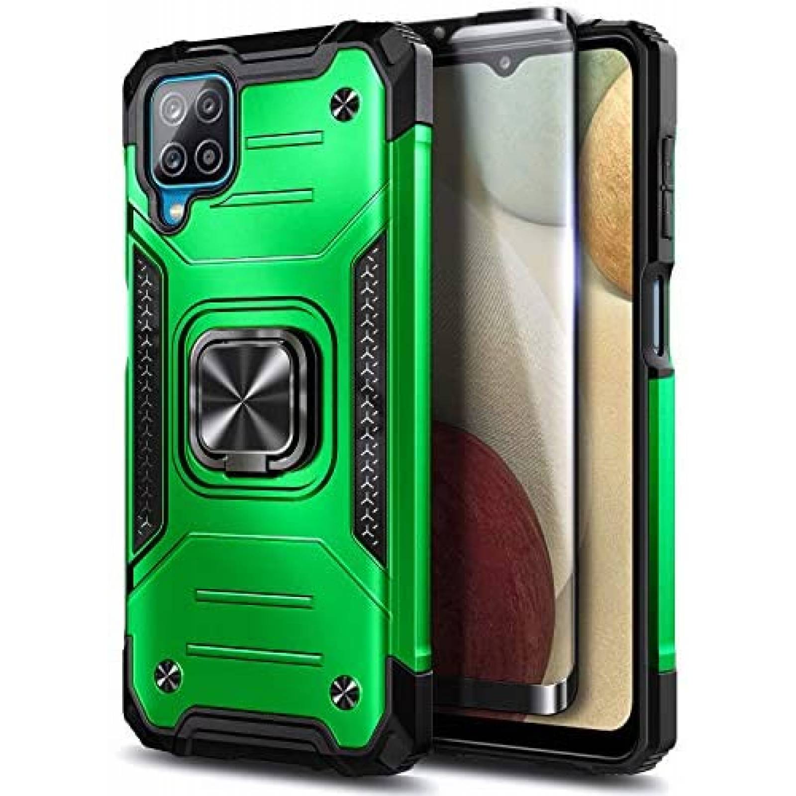 Funda NZND de Grado Militar para Samsung Galaxy A12 -Verde