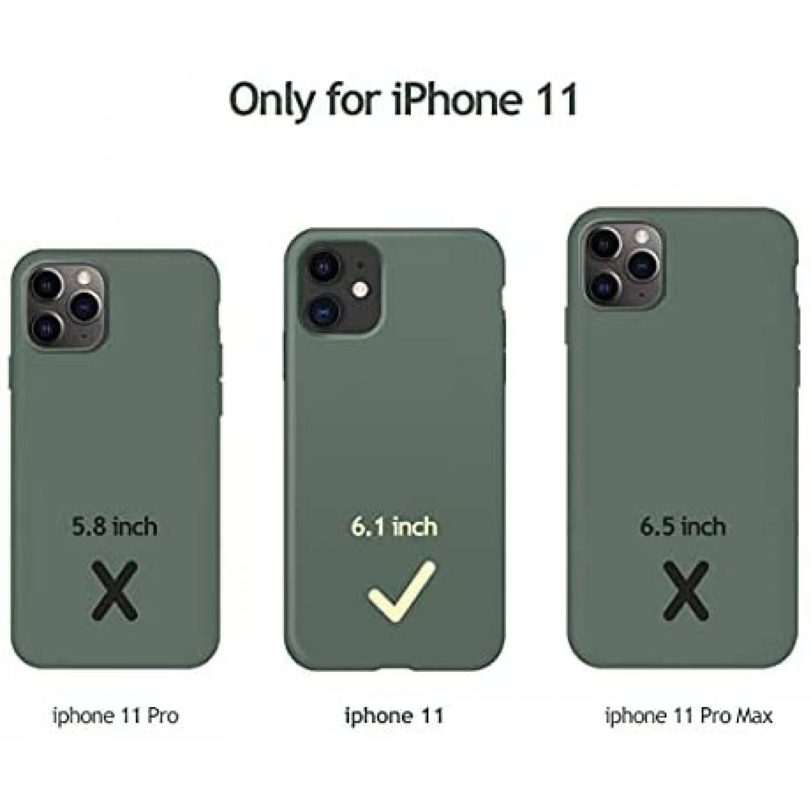 Carcaza smartphone OuXul iPhobe 11 6.1" compatible -Verde