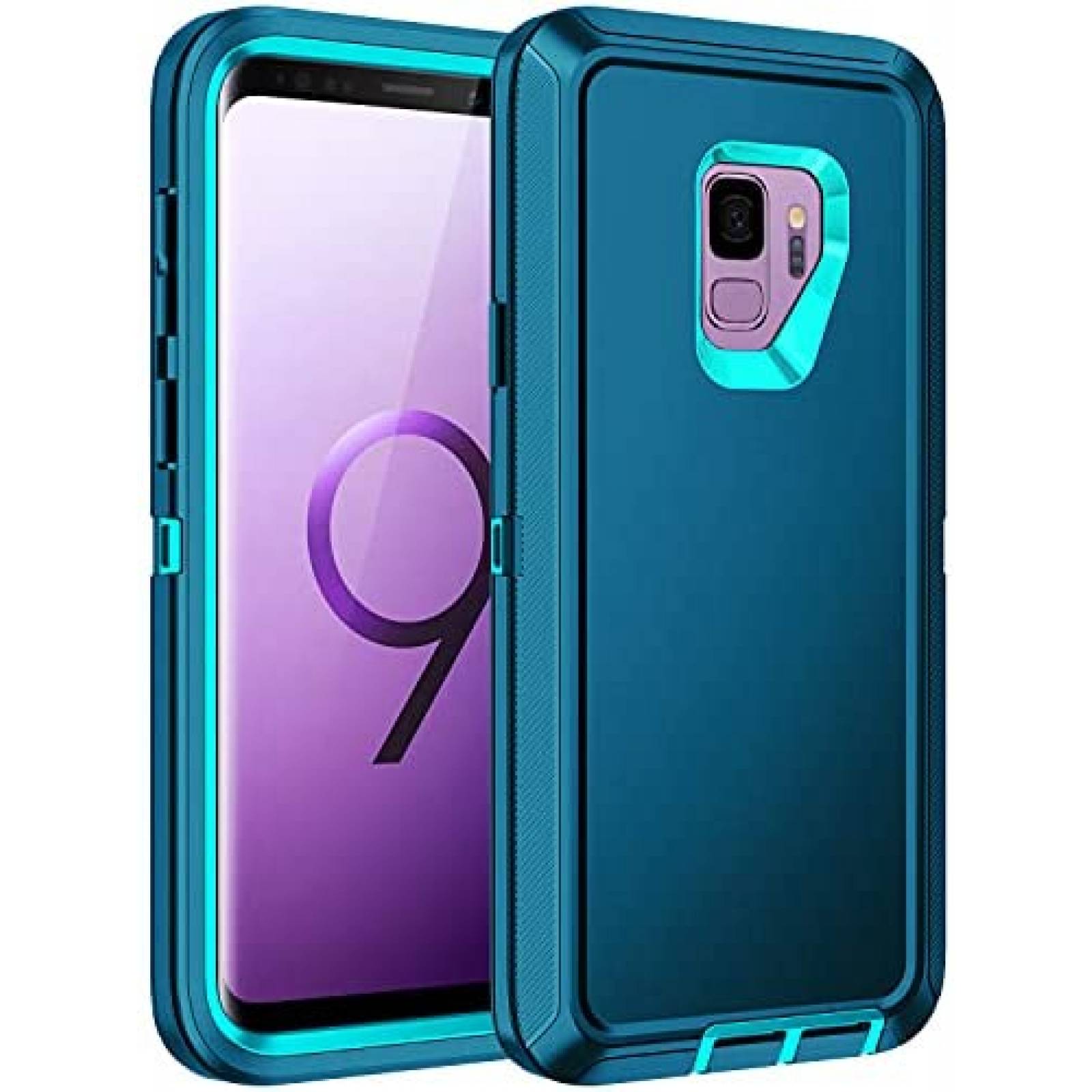 Funda RegSun para Galaxy S9 a prueba de golpes -Azul