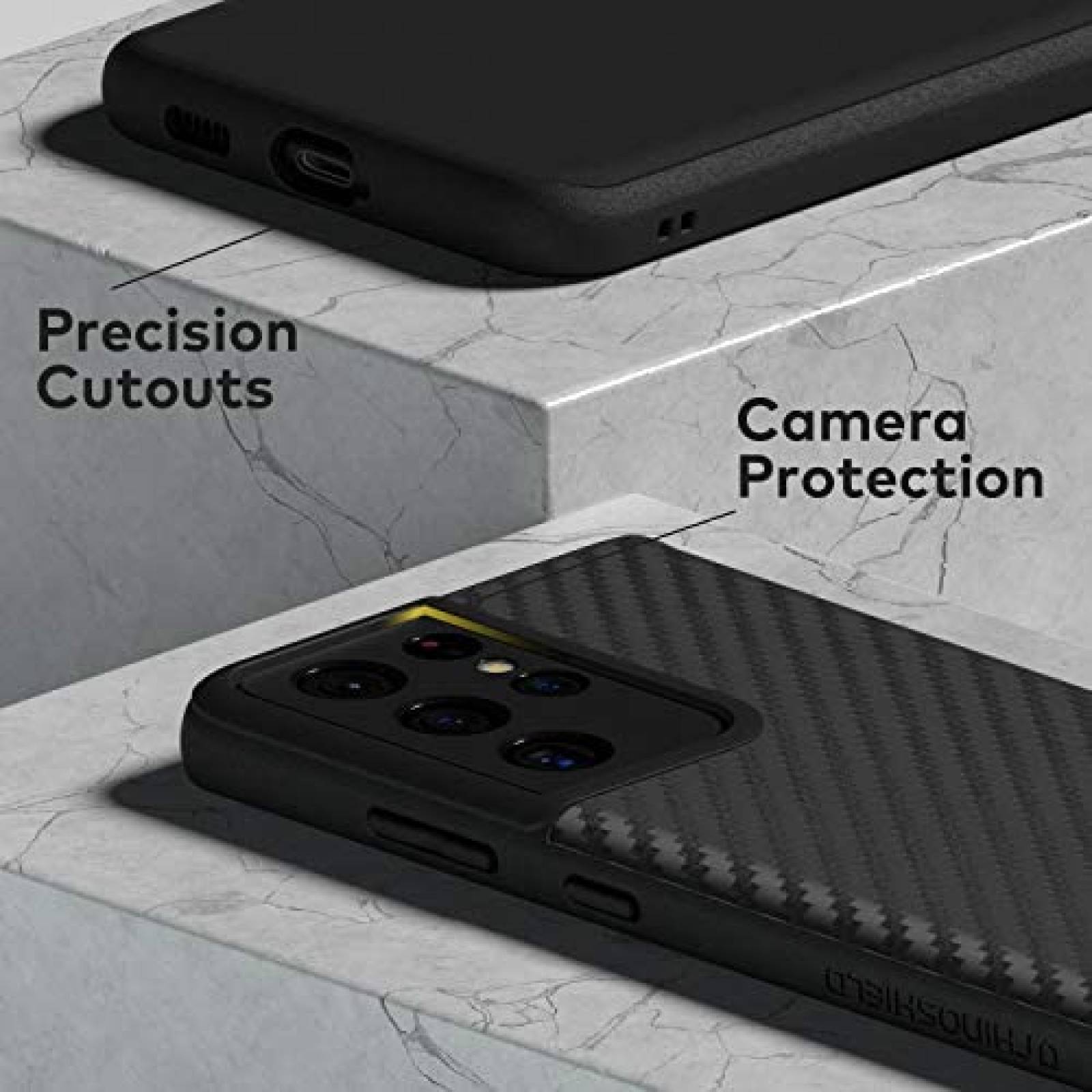 Funda RhinoShield para Galaxy S21 Ultra protector -Negro