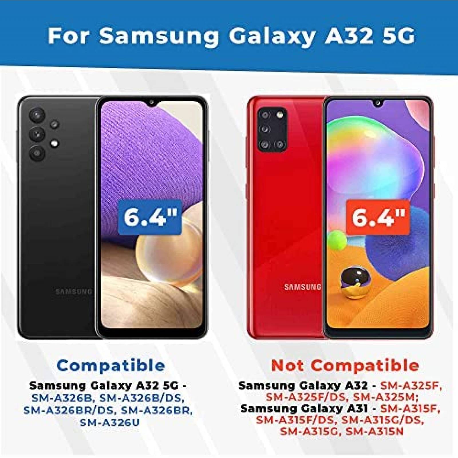 Carcaza smartphone Rome Tech Galaxy A32 Tarjetero Caucho