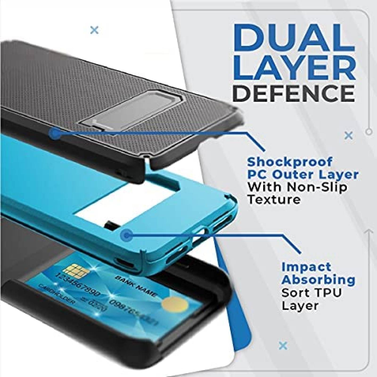 Carcaza smartphone Rome Tech Galaxy A32 Tarjetero Caucho