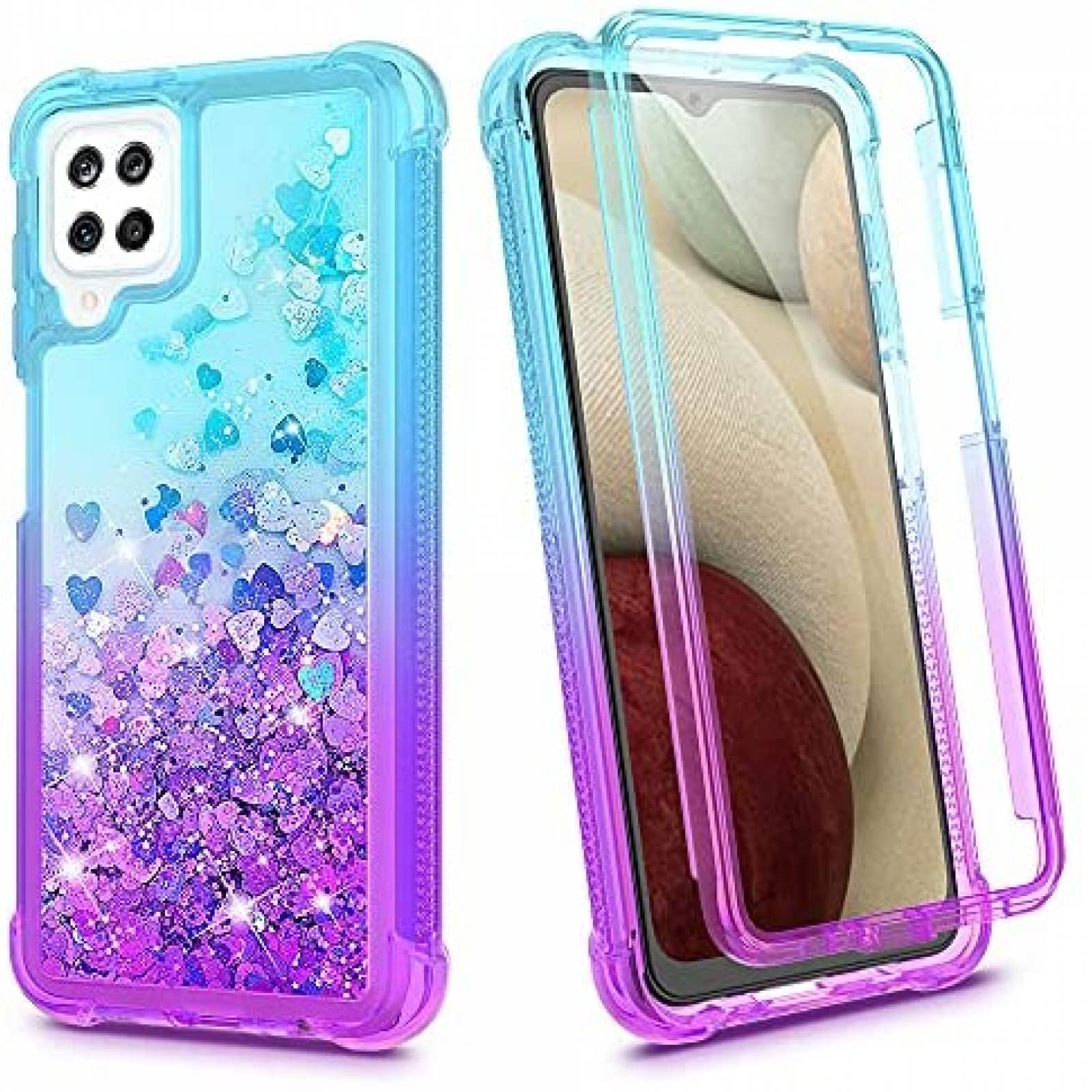 Funda Ruky para Samsung Galaxy A12 y protector de pantalla