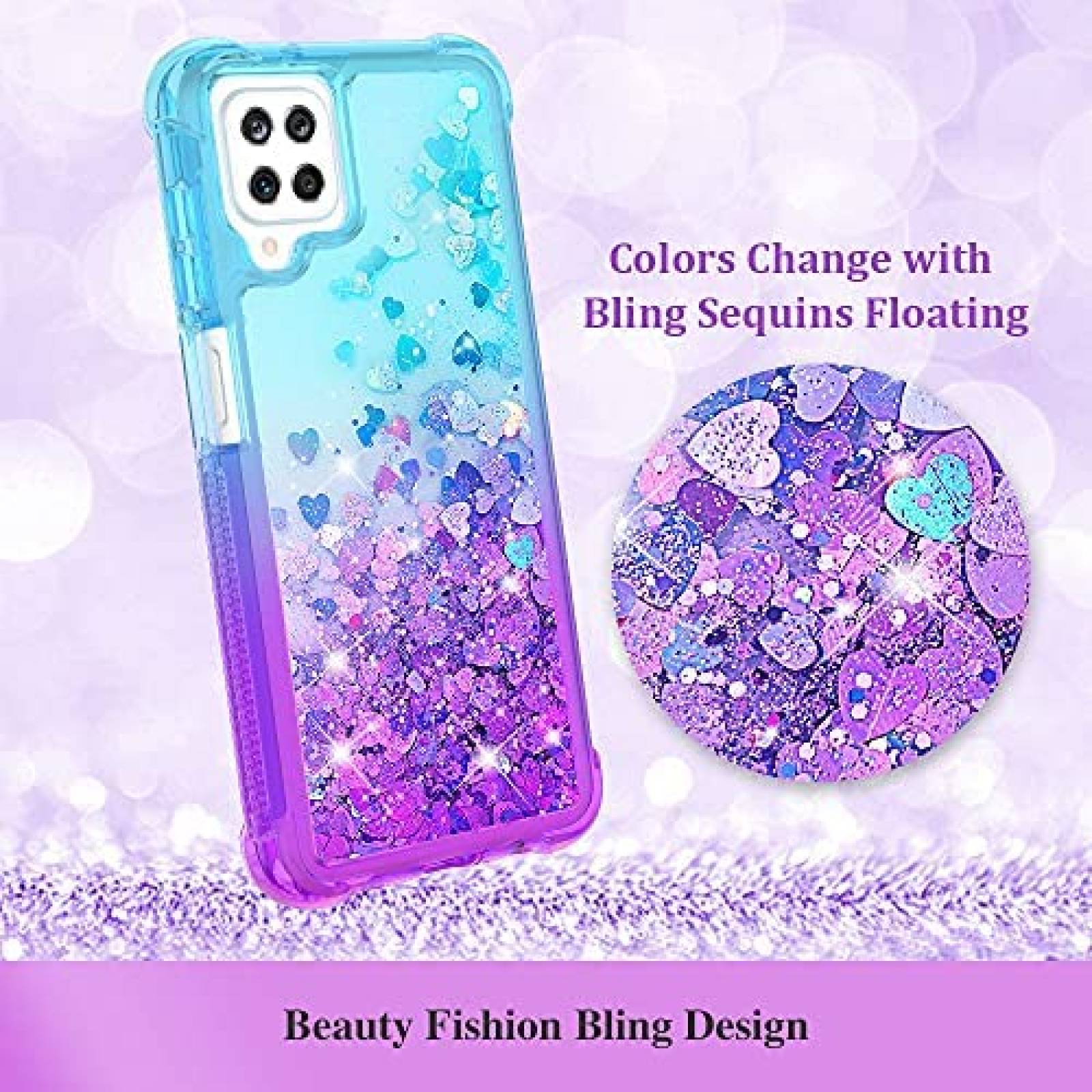 Funda Ruky para Samsung Galaxy A12 y protector de pantalla