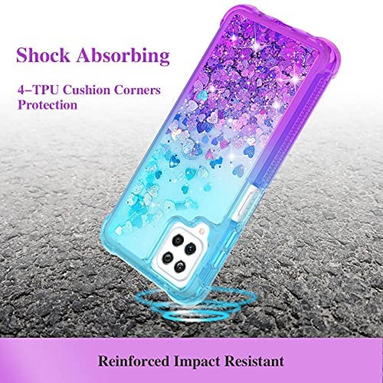 Funda Ruky para Samsung Galaxy A12 y protector de pantalla