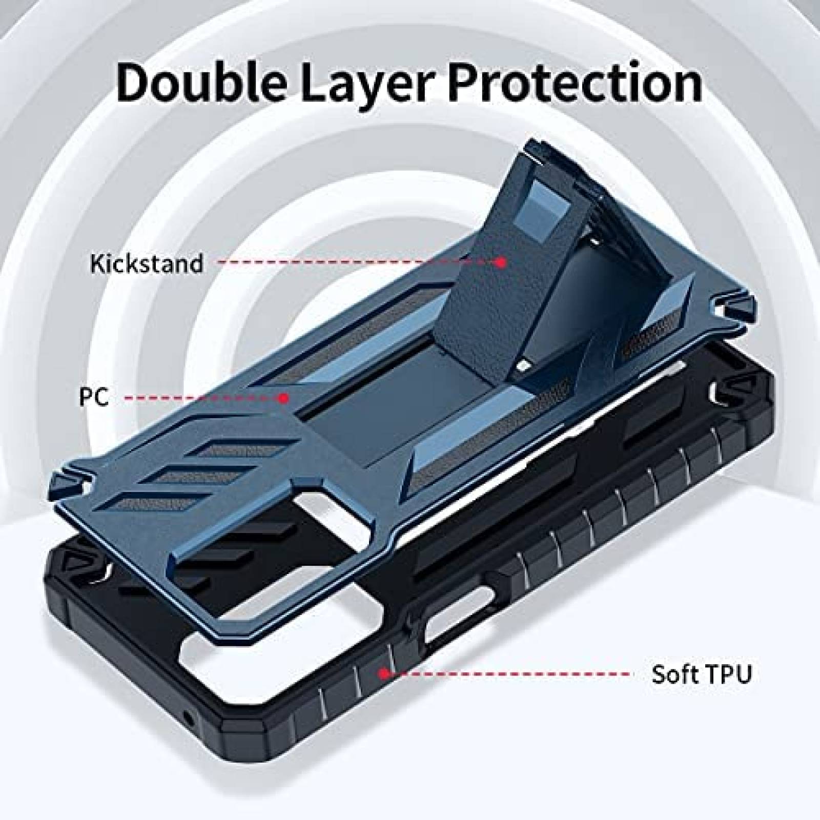 Funda Rigida XUNDD para OnePlus Nord N200 5G -Azul