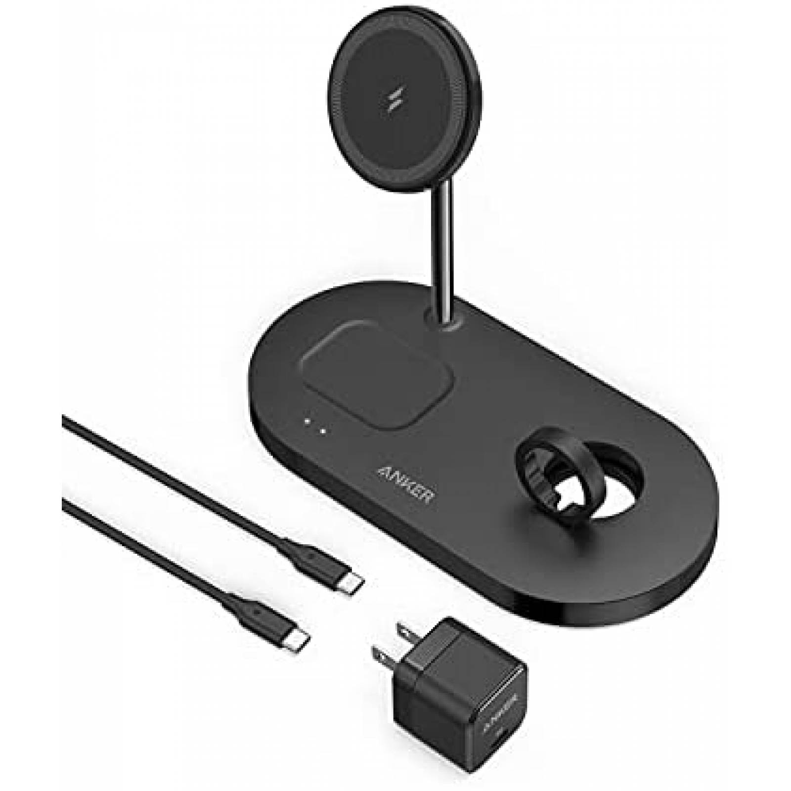 Estacion de carga Anker inalambrica magnetica -Negro
