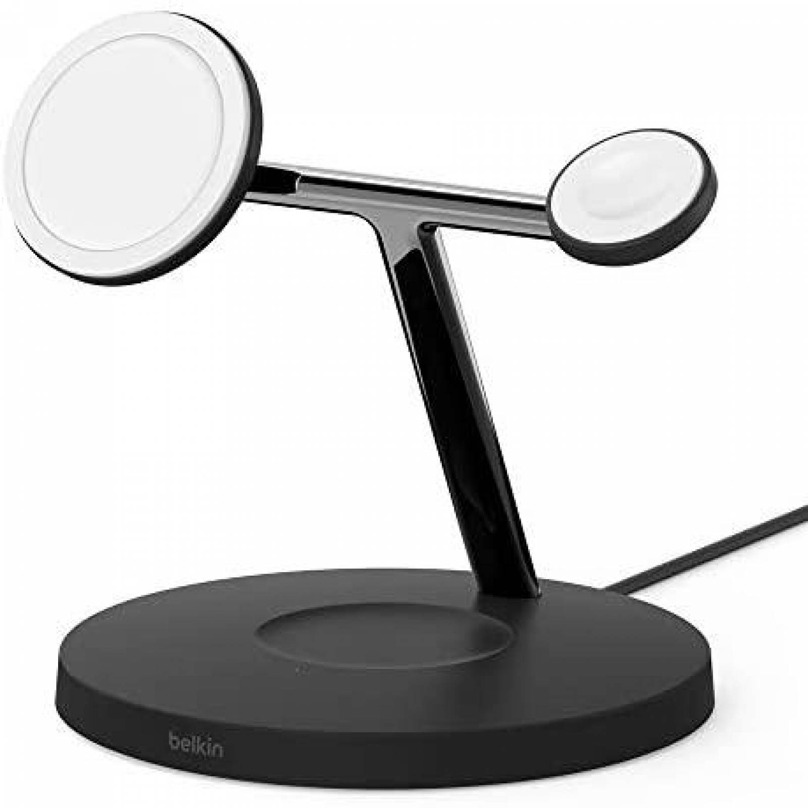 Cargador Belkin 3 en 1 Inalambrico de 15 Watts -Negro