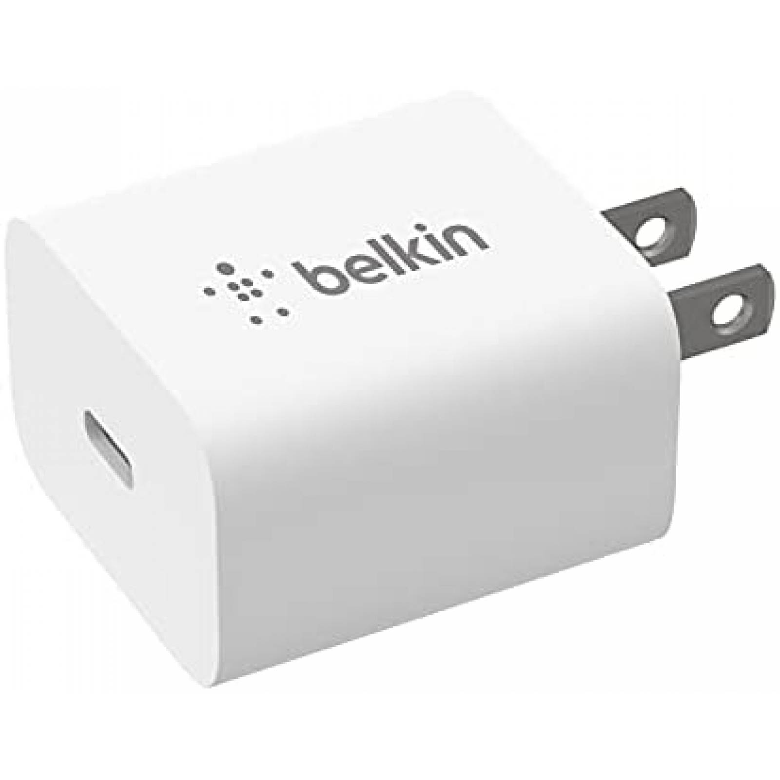 Cargador Belkin USB-C de 20W de carga rapida PD -Blanco