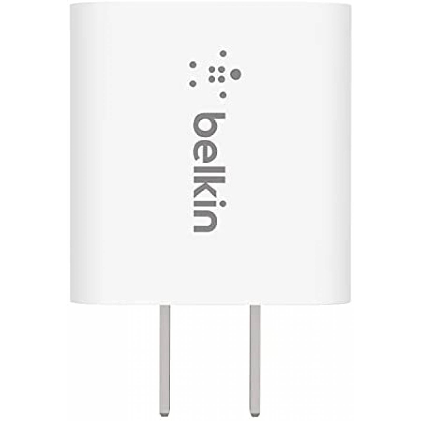 Cargador Belkin USB-C de 20W de carga rapida PD -Blanco