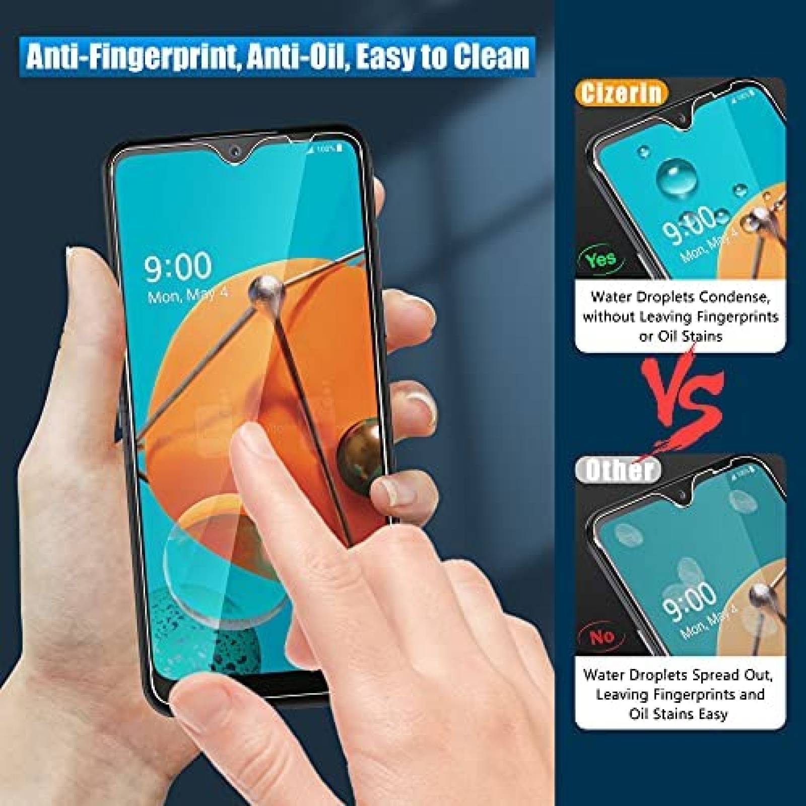 Protectores de Pantalla Cizerin 2pzas para Celular LG K51