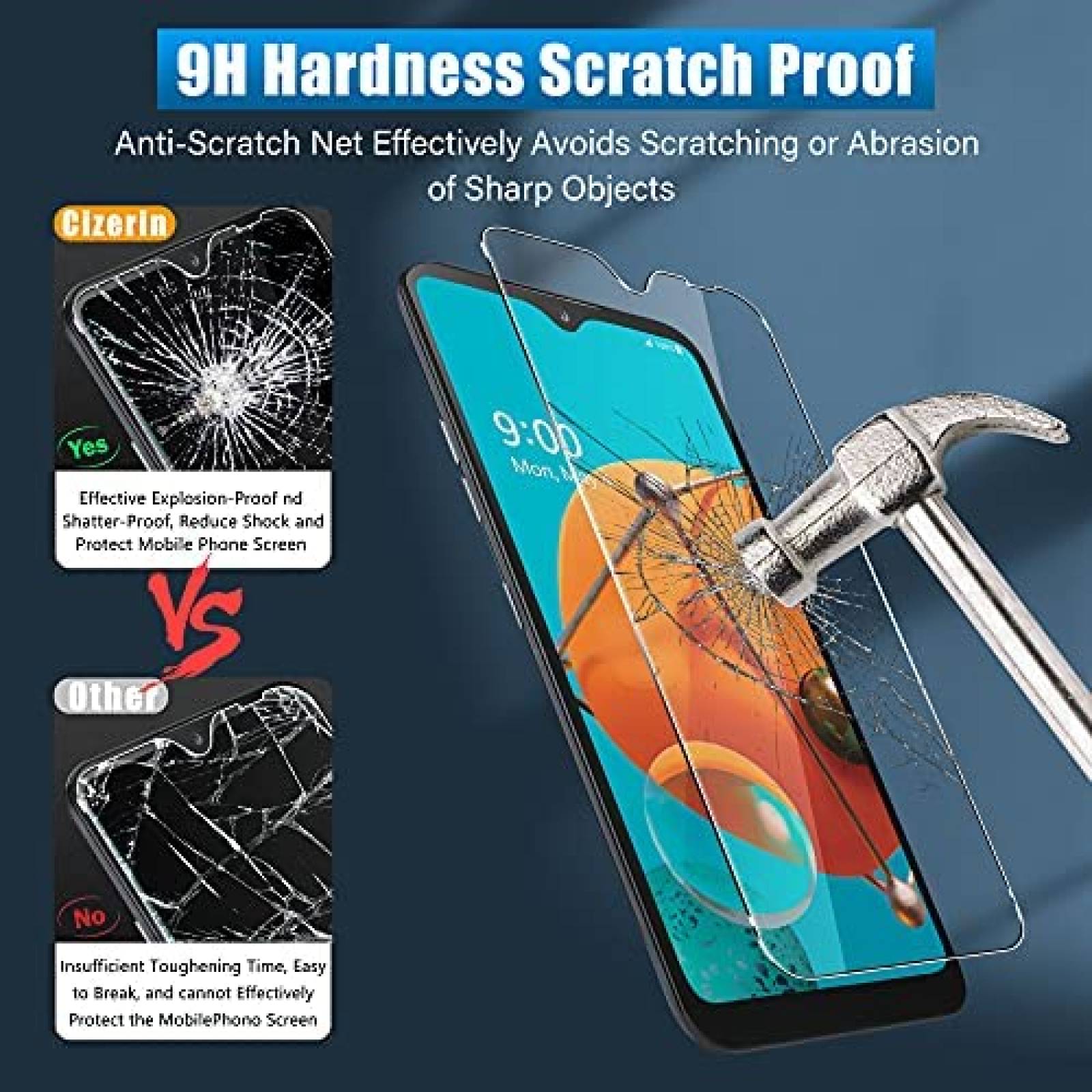 Protectores de Pantalla Cizerin 2pzas para Celular LG K51