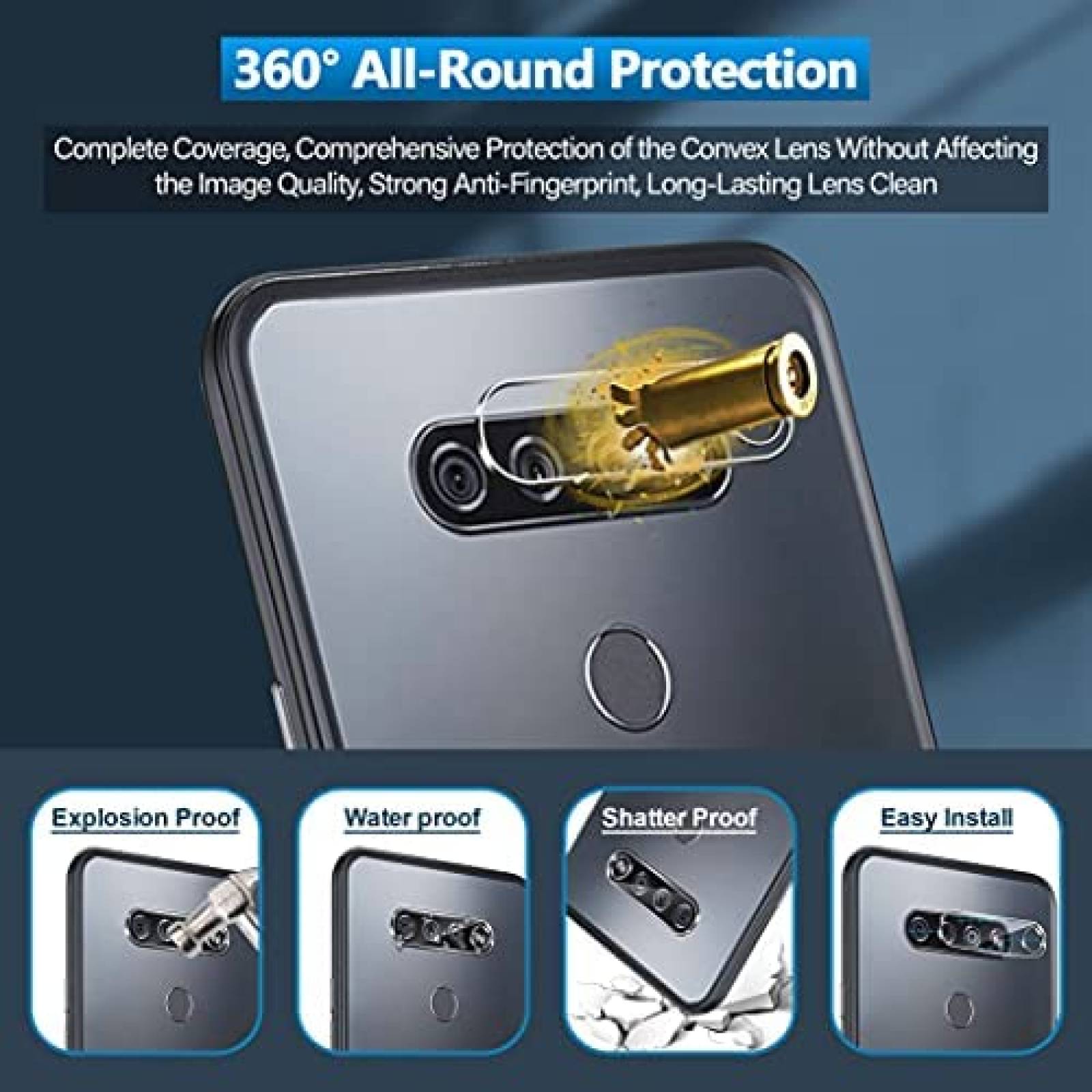 Protectores de Pantalla Cizerin 2pzas para Celular LG K51
