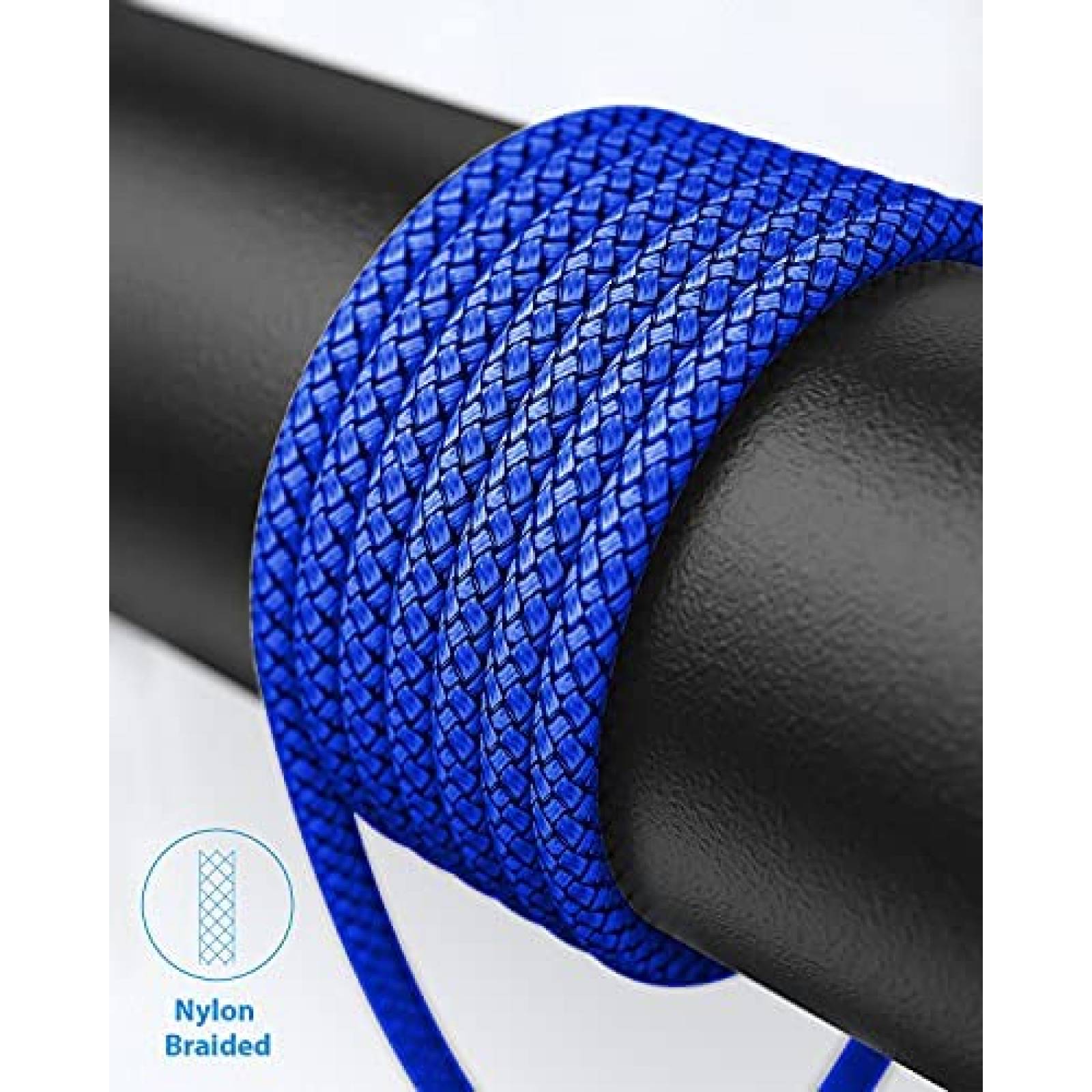Cable CLEEFUN USB C Angulo recto 90 grados 16ft -Azul