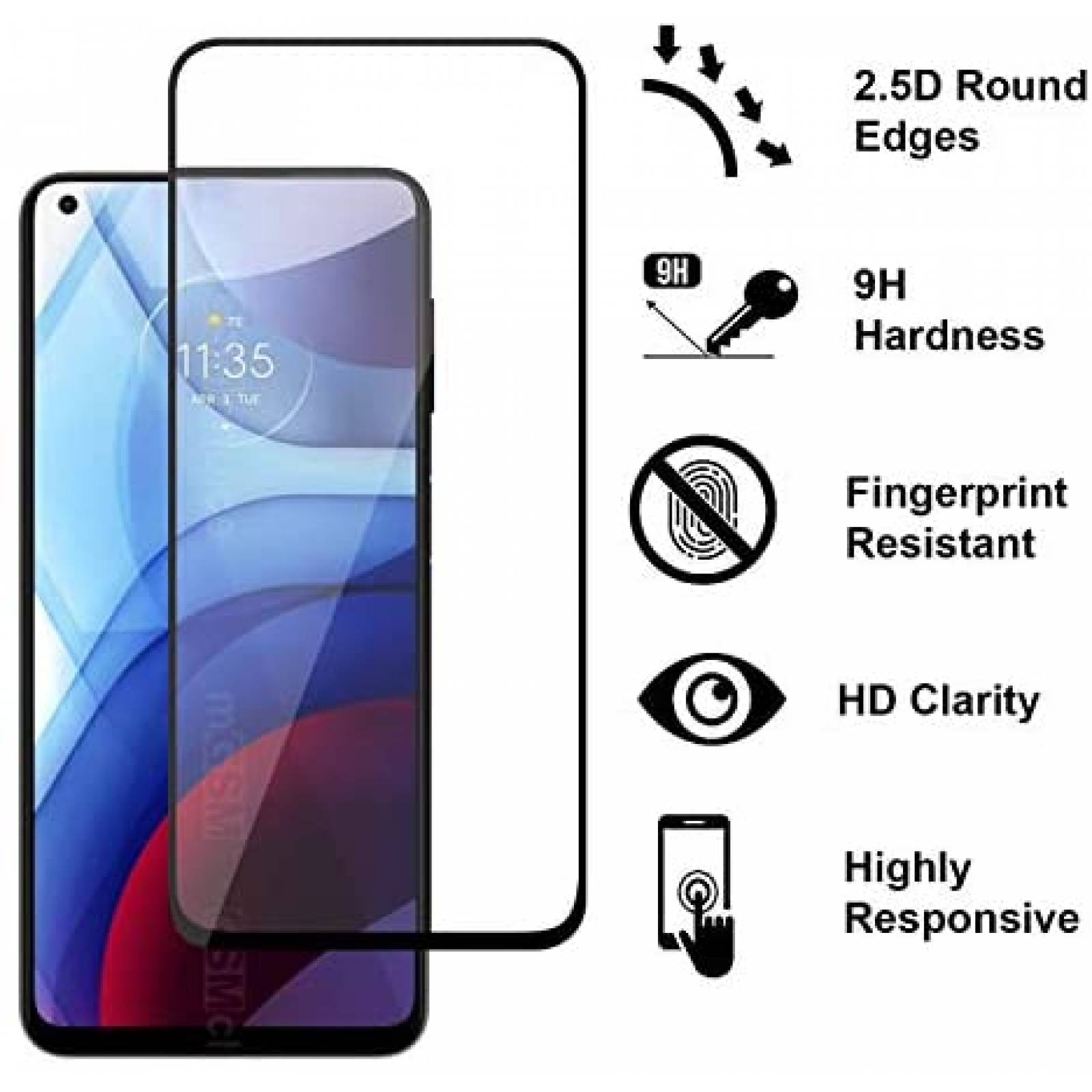 Protector Pantalla CoverON Moto G Power Vidrio Templado