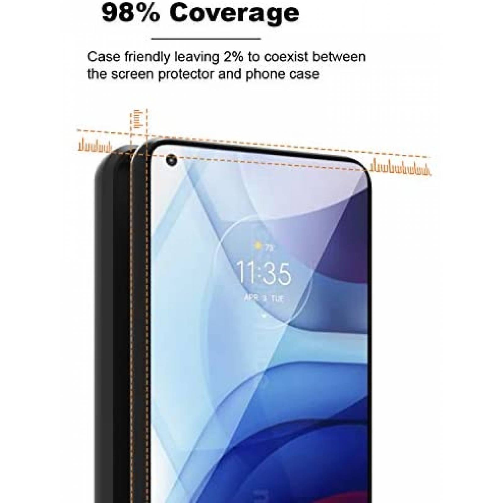 Protector Pantalla CoverON Moto G Power Vidrio Templado